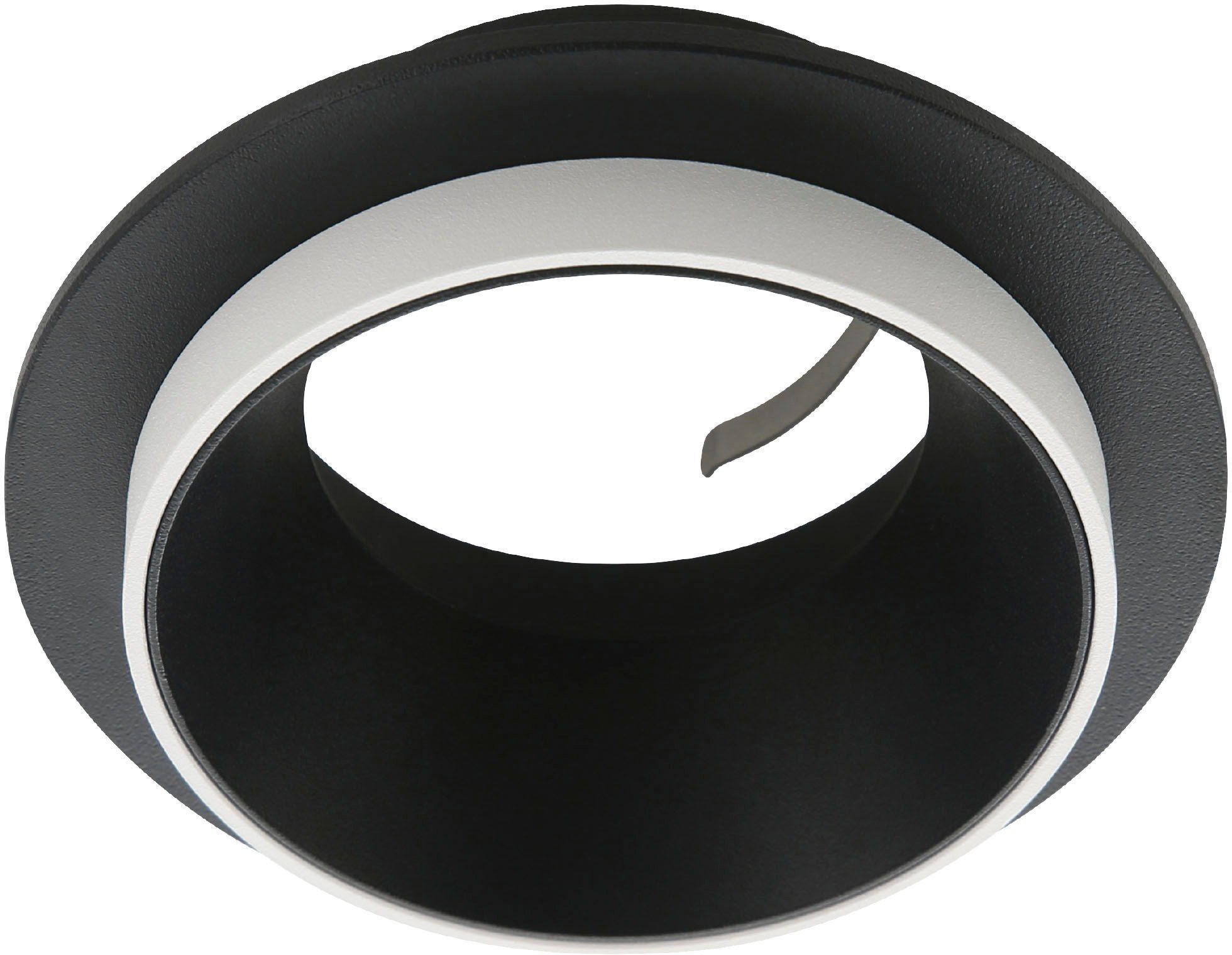 EGLO Deckenleuchte CAROSSO, Leuchtmittel wechselbar, ohne Leuchtmittel, Deckenleuchte in schwarz und weiß aus Alu - exkl. GU10 - 35W