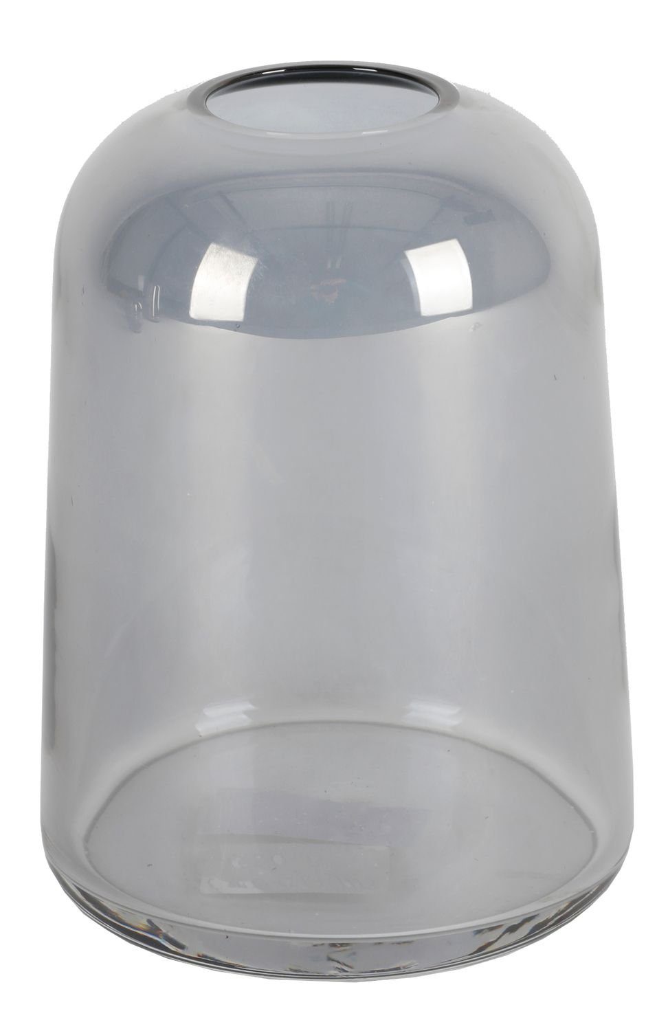 BURI Dekovase Glasvase grau blau Blumenvase Kugelvase Dekovase Vase Tischdeko Wohnac