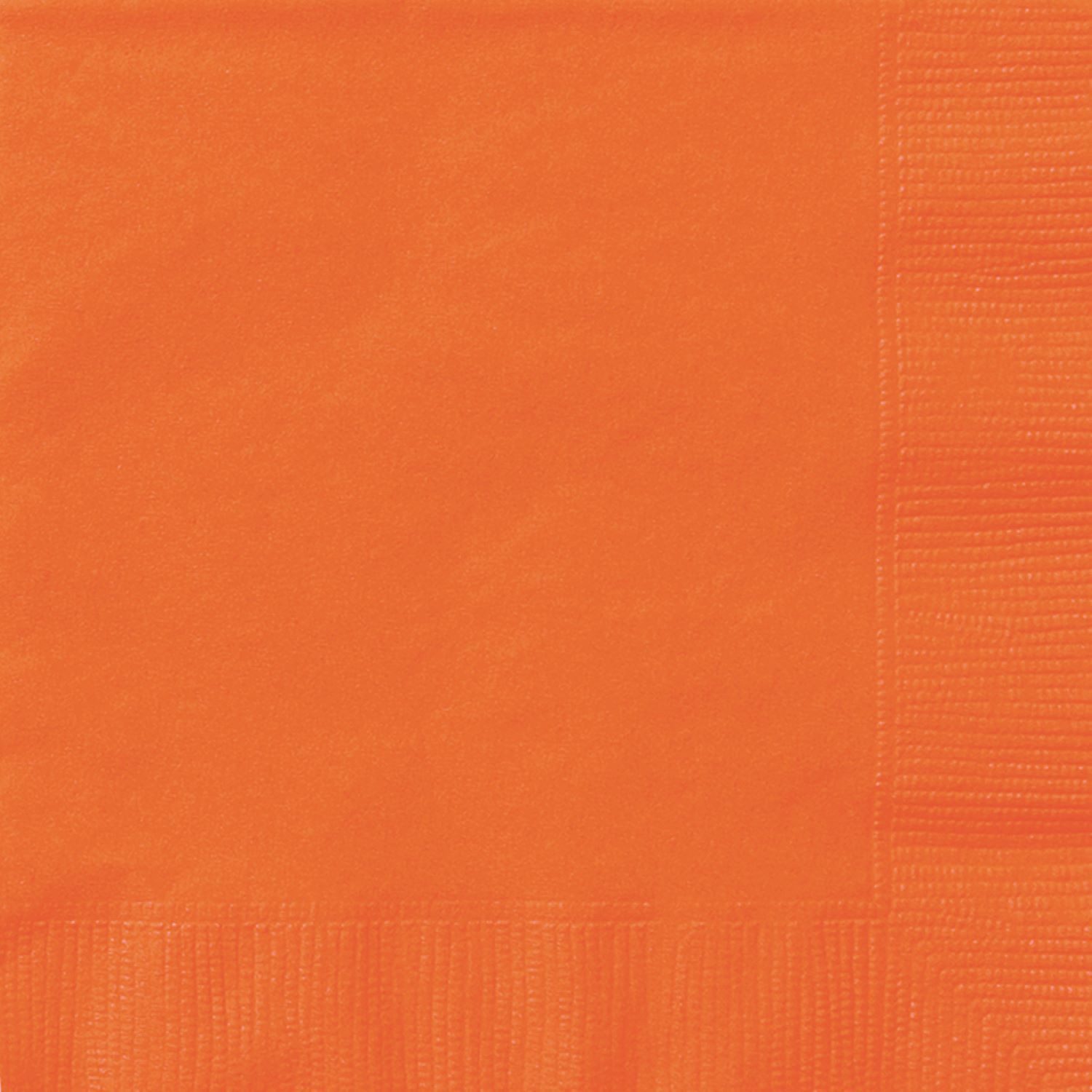 Unique Industries Inc. Papierserviette Servietten Uni 25x25cm/20St. Orange