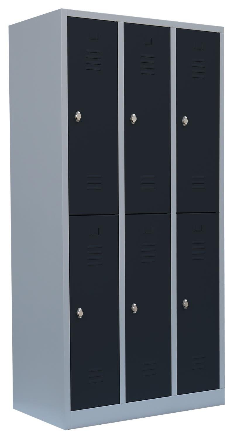 Steelboxx Spind Lüllmann® Garderobenschrank, 3 Abteile günstig online kaufen