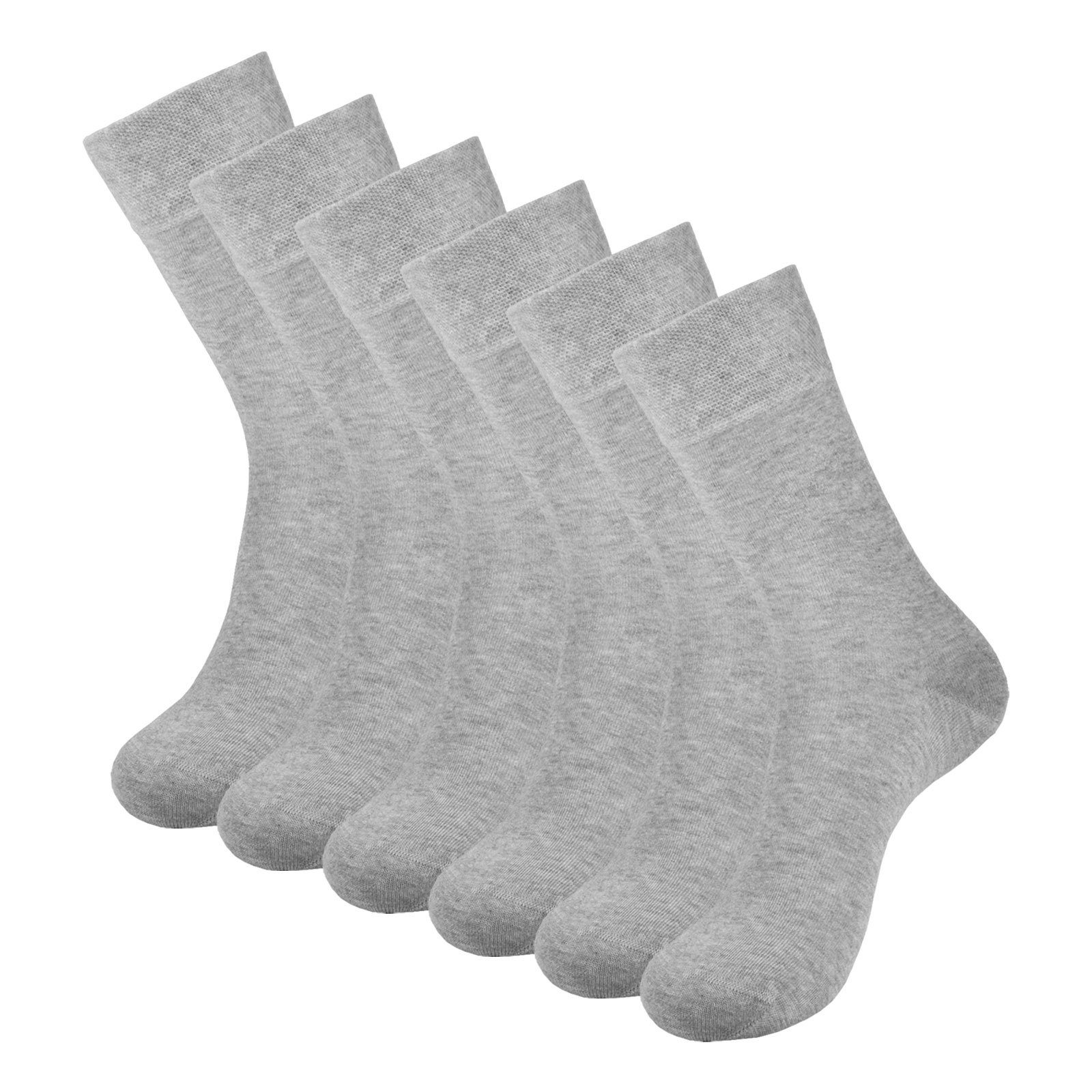 Elbeo Businesssocken Organic Cotton (3-Paar) mit weichem Piquée-Bund