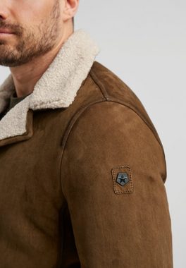 Milestone Lederjacke MSRockford Winterjacke aus echten Veloursleder mit kuscheligem Innenfell