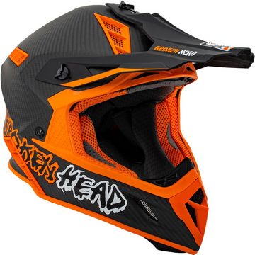 Broken Head Motorradhelm THE HUNTER Carbon ultralight orange, extrem leicht