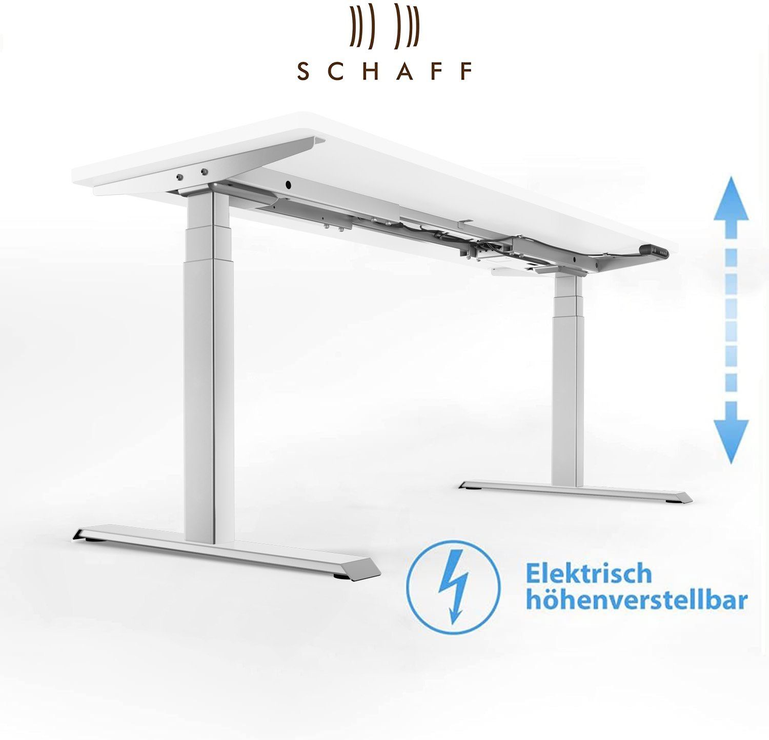 Schaff Schreibtisch Stehtisch elektrisch höhenverstellbar REC 120x60 cm