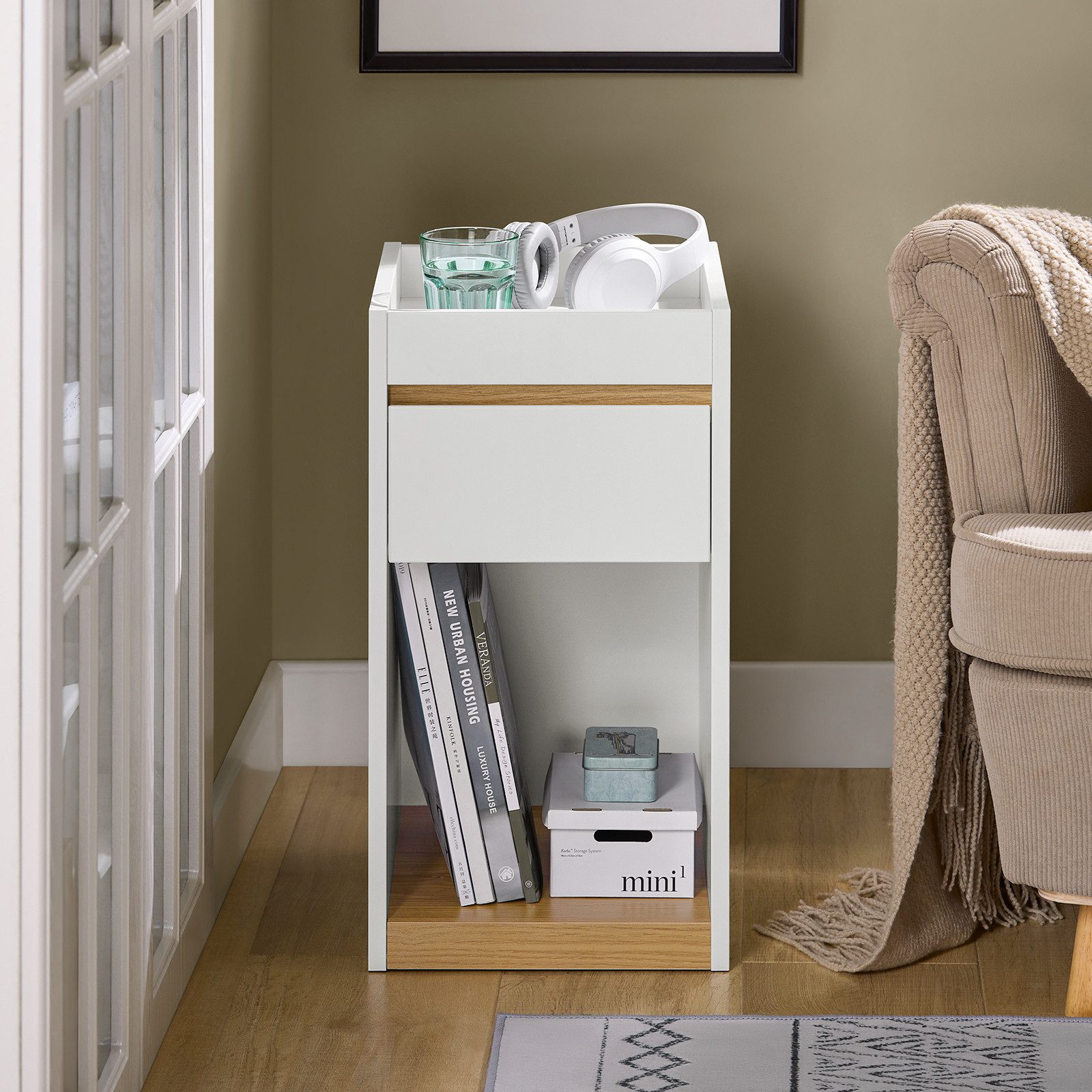 SoBuy Nachttisch FBT137, Nachtschrank Boxspringbett Sofatisch günstig online kaufen
