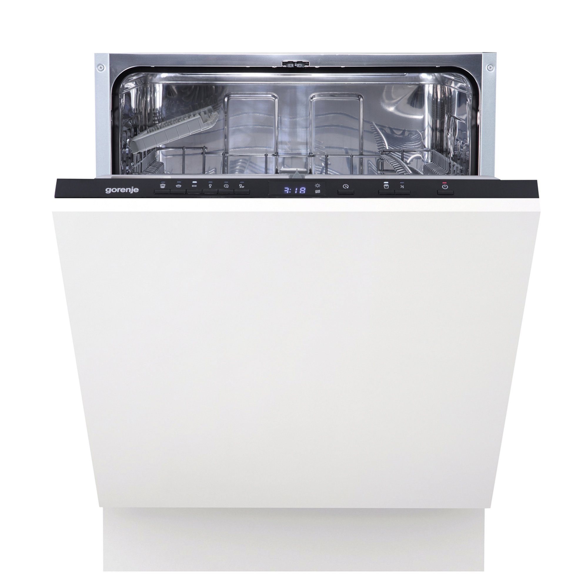 GORENJE vollintegrierbarer Geschirrspüler, GV622D10, 14 Maßgedecke,  Überlaufschutz, 5 Programme, 3 in 1 Funktion, Edelstahl im Innenraum