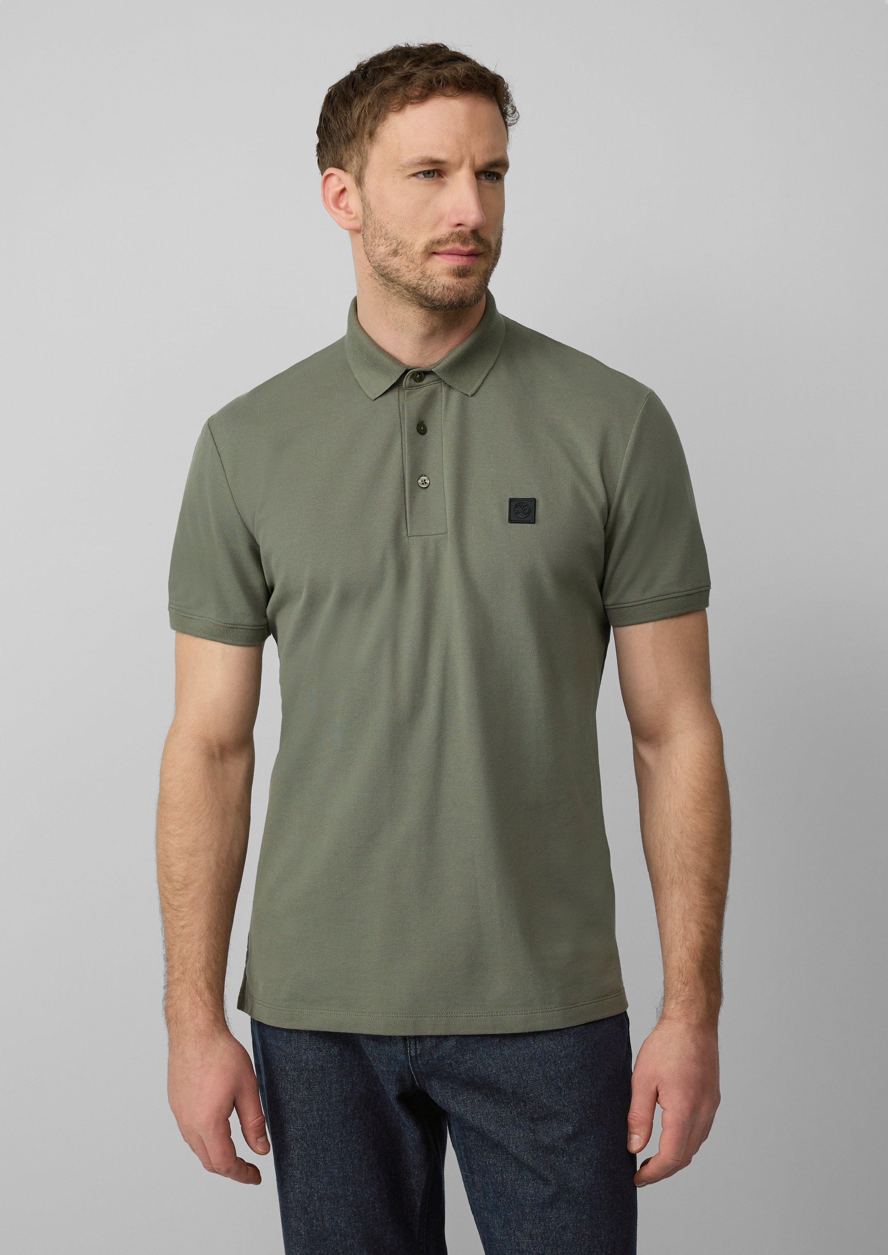 s.Oliver BLACK LABEL Kurzarmshirt Piqué-Poloshirt aus günstig online kaufen
