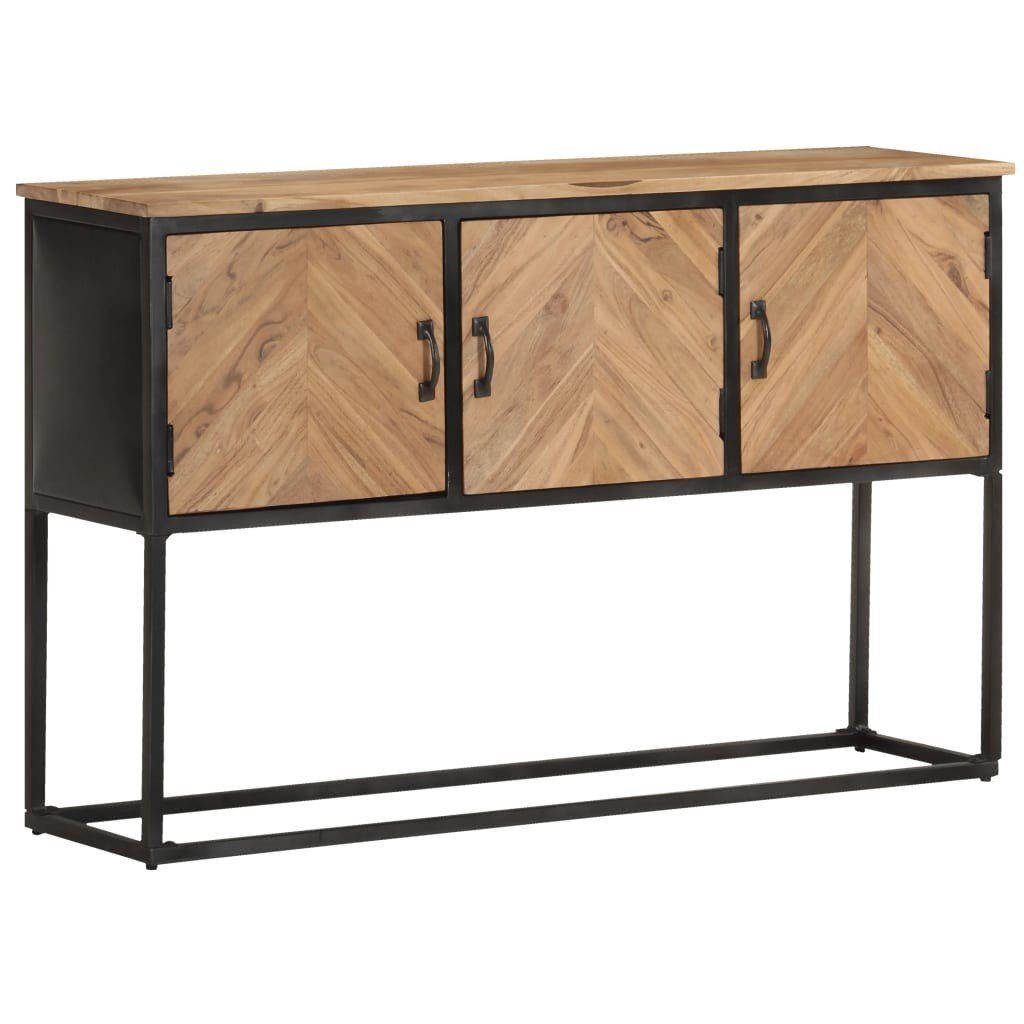 tinkaro Sideboard Anrichte BERNAT Massivholz Flurschrank Braun