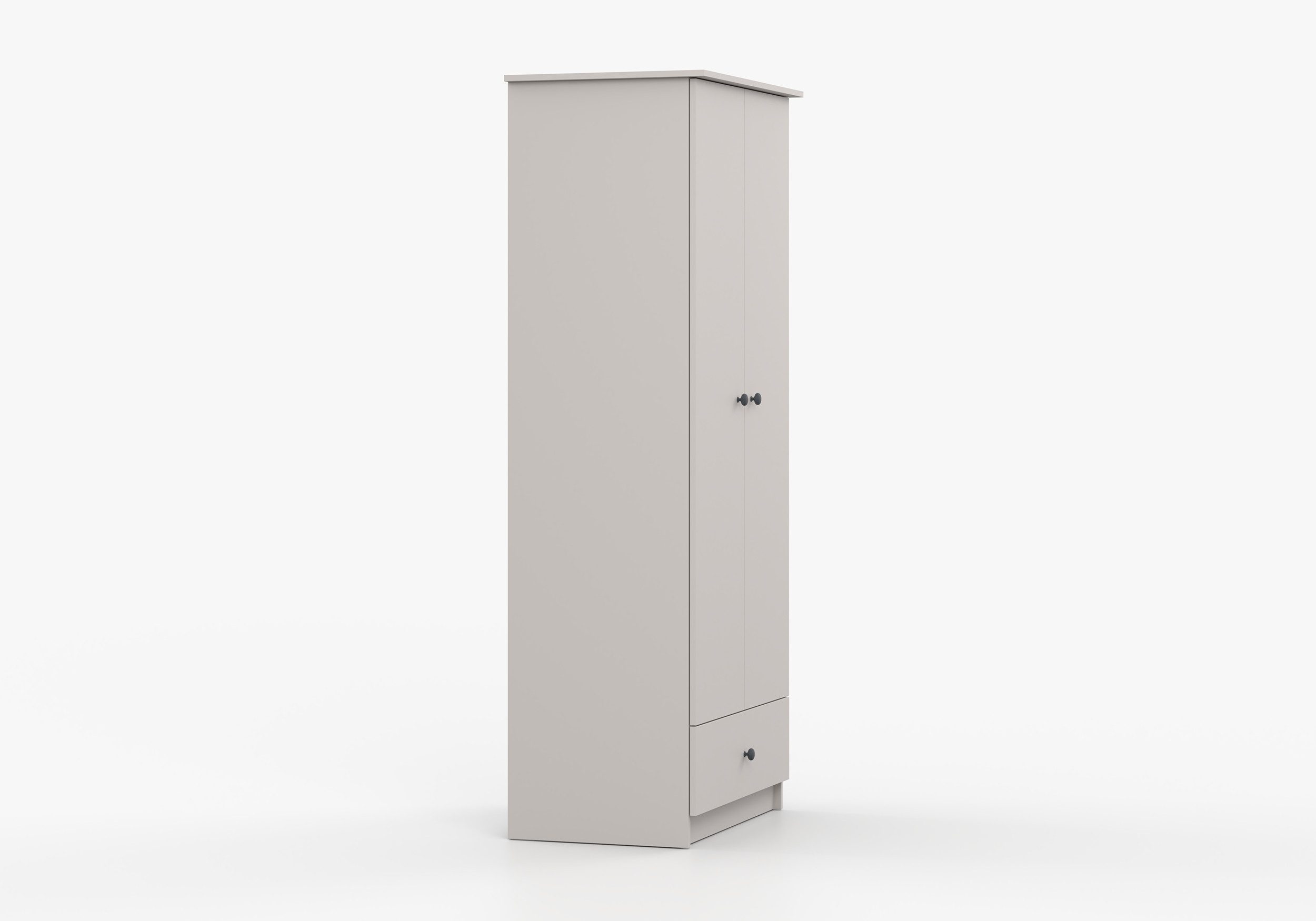 imoebel24 Drehtürenschrank OLAF II 2D 85 - Kaschmir (Anthrazit)