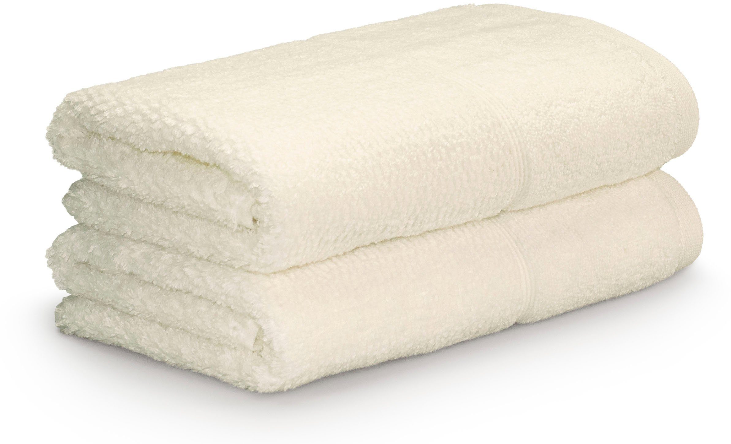 Möve for frottana Handtuch Pearl, Frottier (Set, 2-St), mit Perloptik