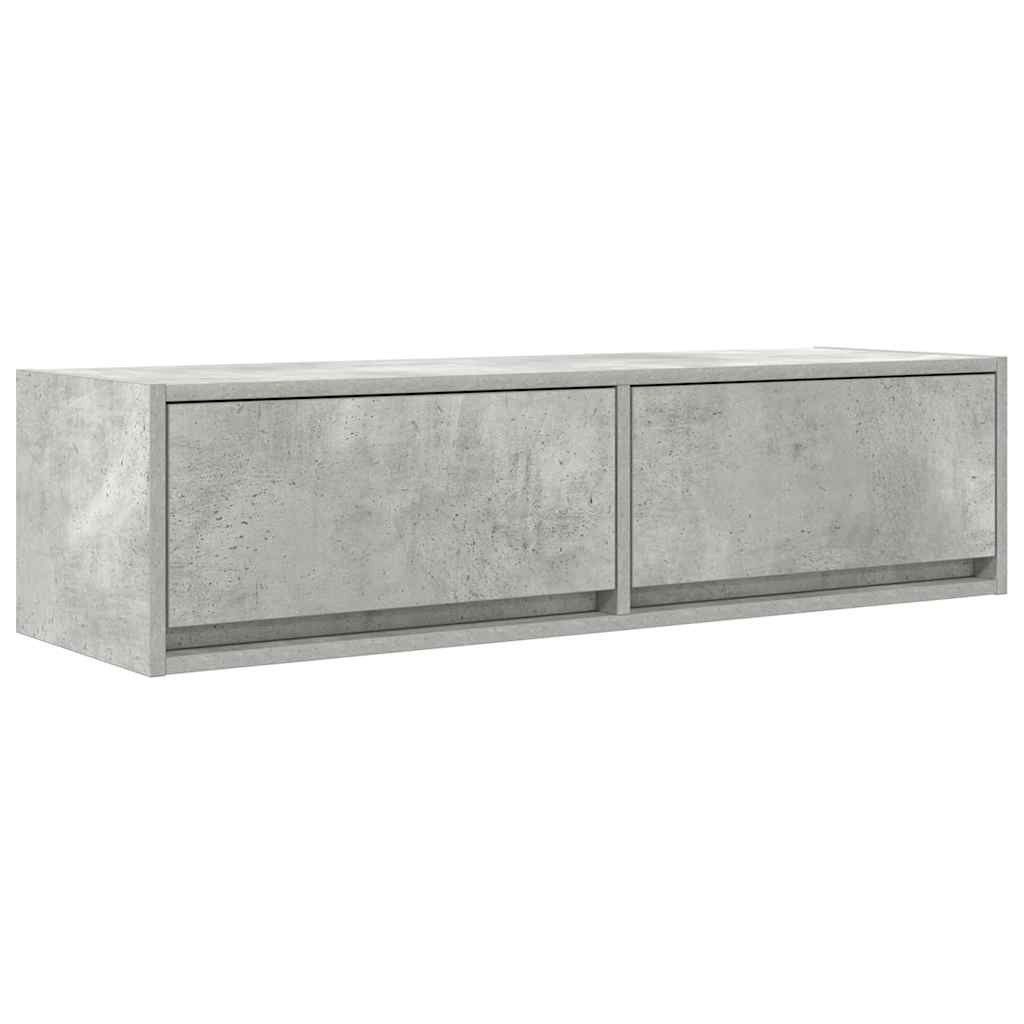 vidaXL TV-Schrank TV-Schränk Betongrau 100 x 31 x 25,5 cm Holzwerkstoff (1-St)