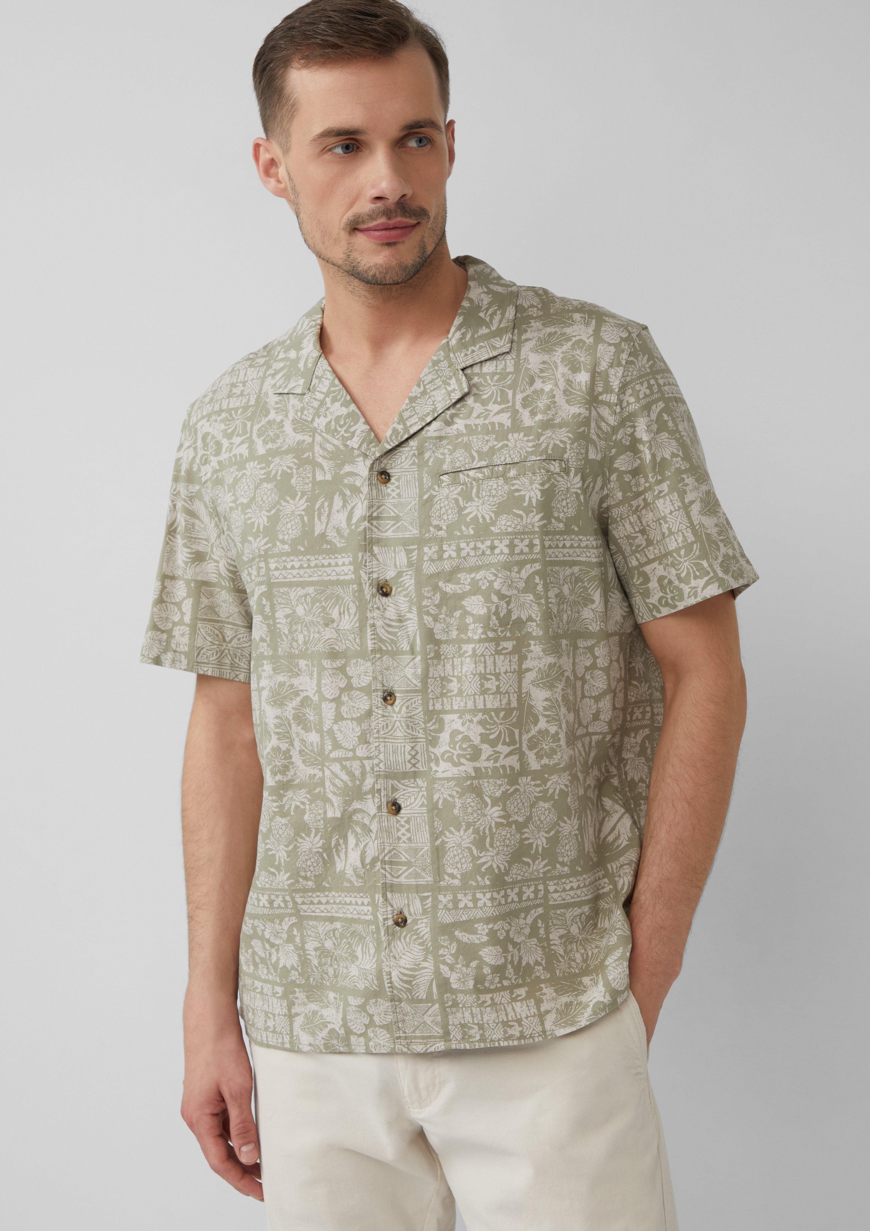 s.Oliver Kurzarmhemd Resort Fit: Kurzarmhemd aus günstig online kaufen