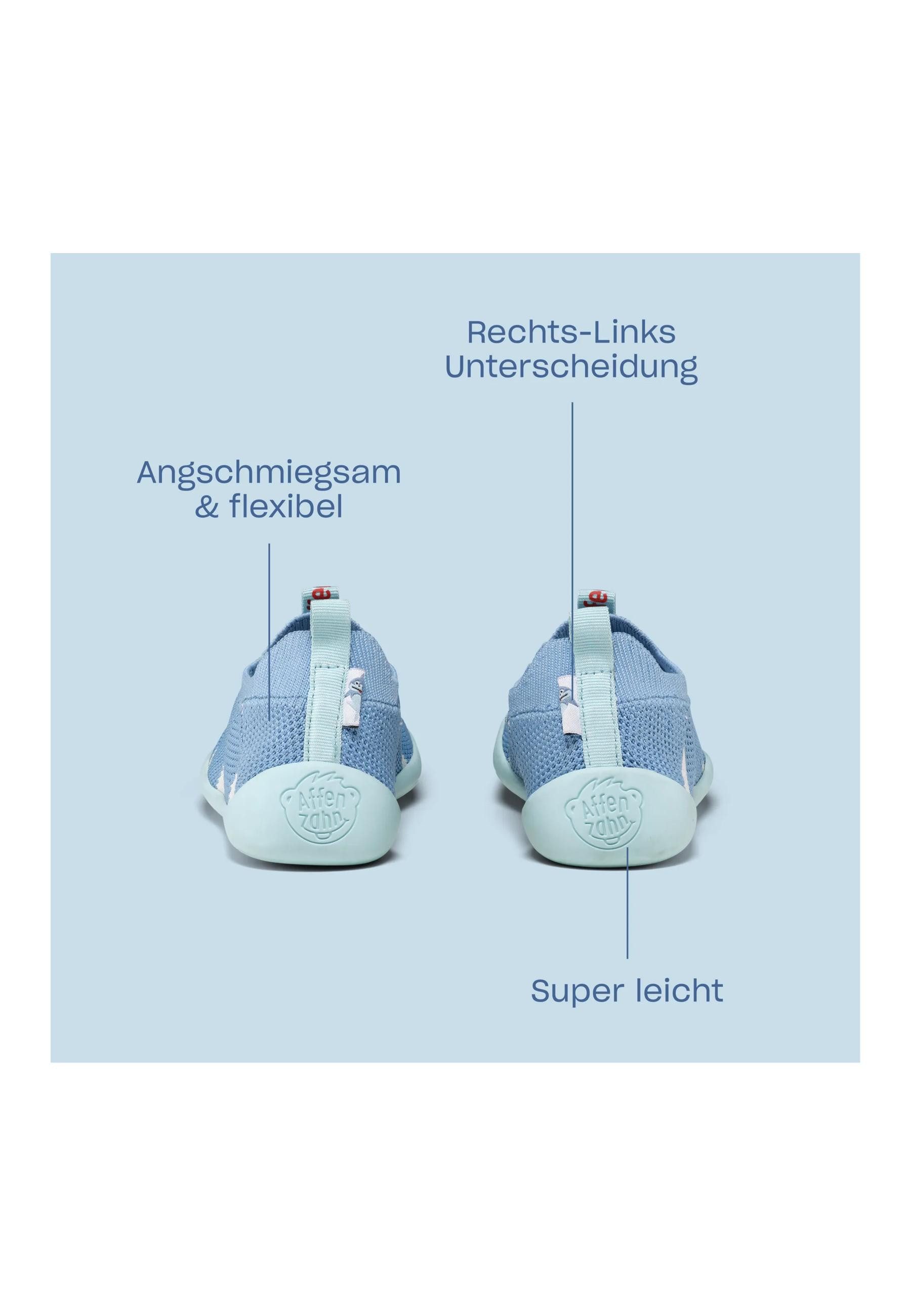 Affenzahn Knit Flinky . Hausschuh nach Barfußschuhprinzip