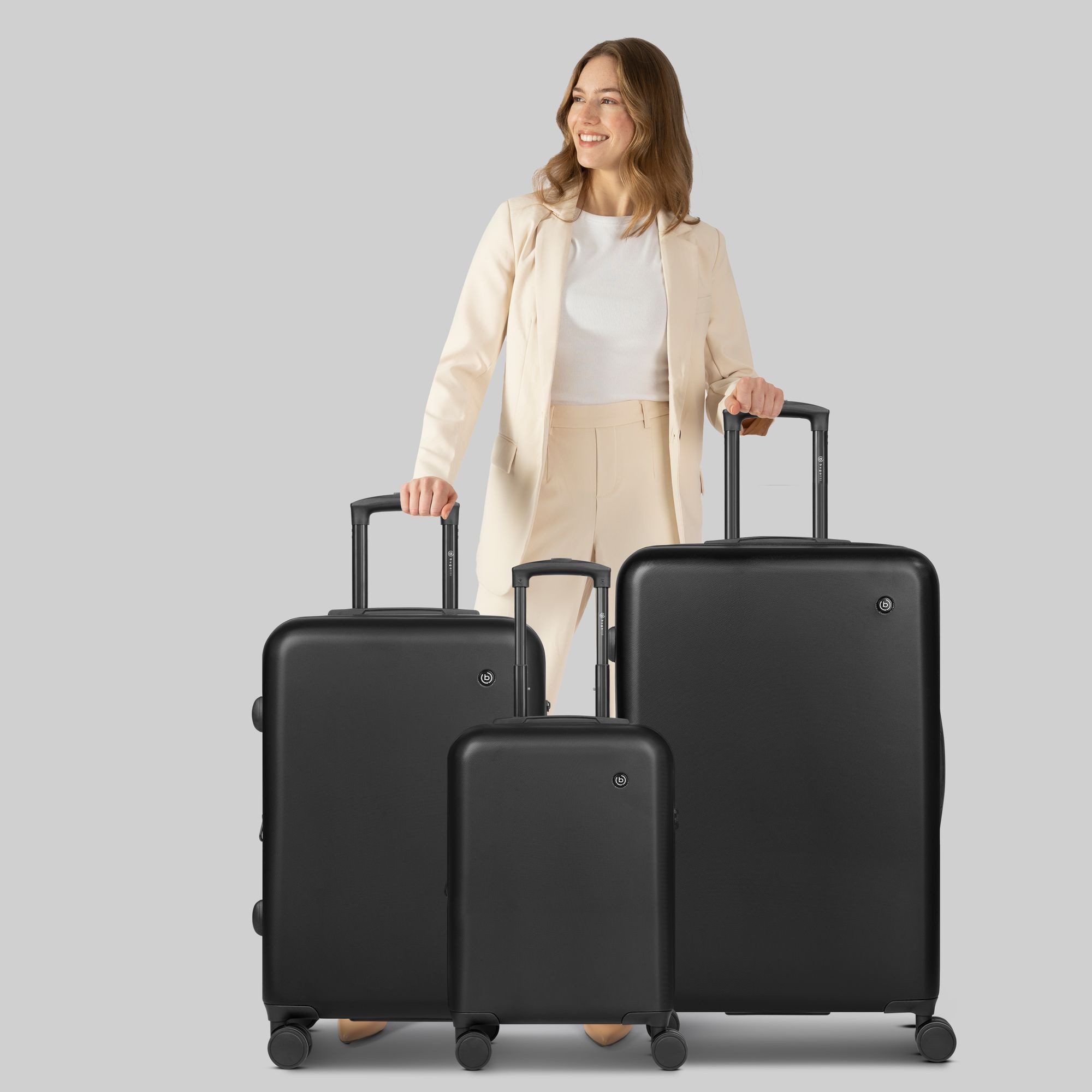 bugatti Trolleyset Valencia 2.0, 4 Rollen, (3-teilig, 3 tlg), ABS günstig online kaufen