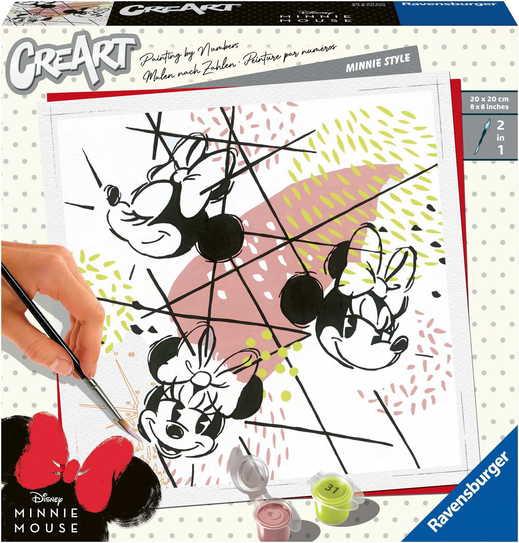 Ravensburger Malen nach Zahlen CreArt, Minnie Style, Made in Europe