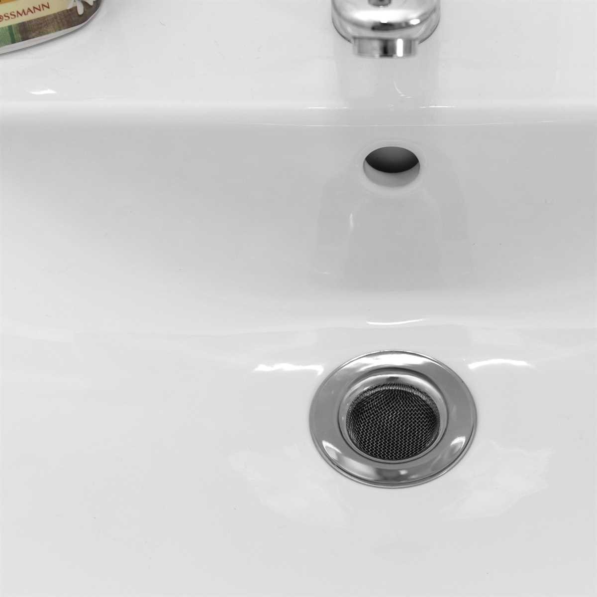 Lantelme Abflusssieb 2 Stück Set Edelstahl für Küche Spülbecken Dusche Badewanne Sieb, Edelstahl, (Feinmaschig), Haarfangsieb, Schmutzsieb, Siebdurchmesser 4,2cm, Siebtiefe 1,6cm