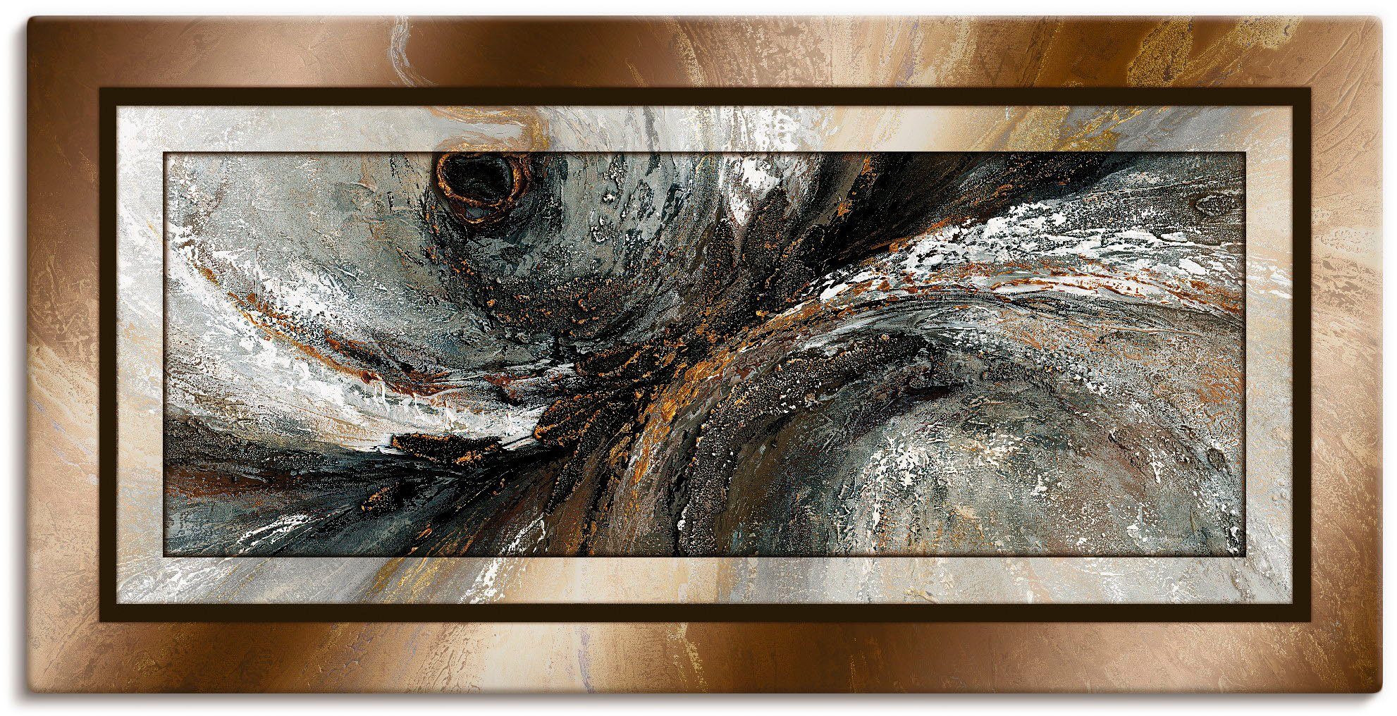 Artland Wandbild Gold Abstrakt 2, Gegenstandslos (1 St), als Alubild, Leinwandbild, Poster in verschied. Größen