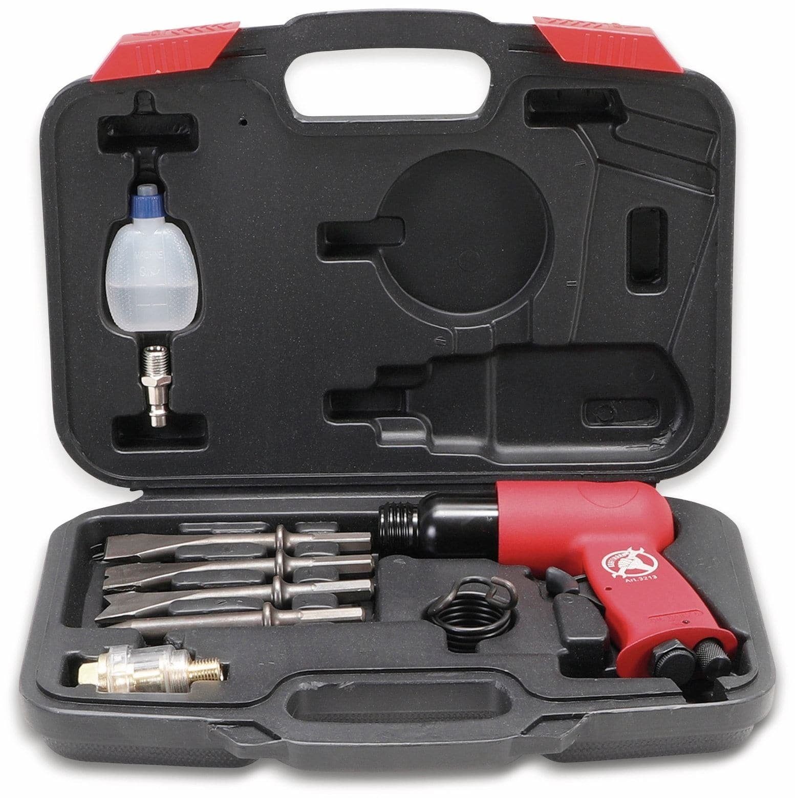 Drucksprühgerät BGS TECHNIC Druckluft-Meißel Satz 3213, im Koffer
