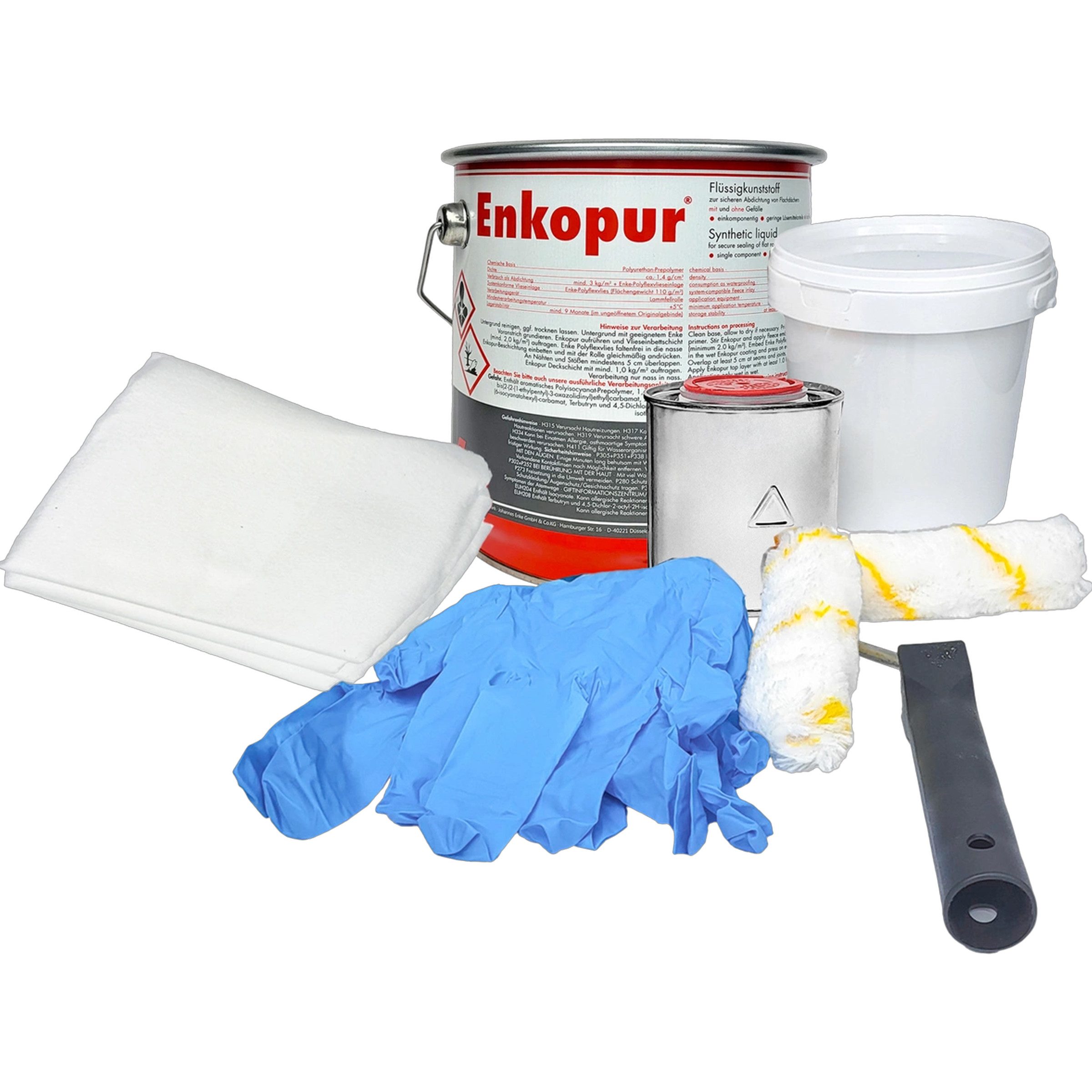 Enke Dichtstoff Enke Enkopur Mini-Starterkit – 9-teiliges Dachabdichtungsset, (1-tlg)