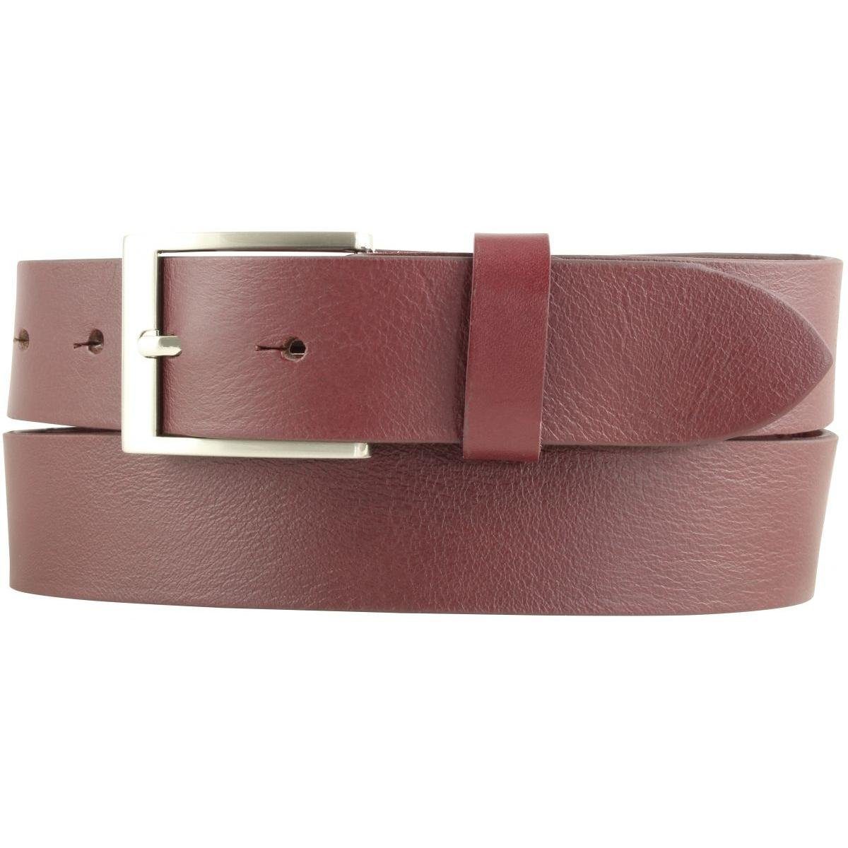 Ledergürtel Gürtel aus Vollrindleder 3,5 cm - Jeans-Gürtel für Damen Herren 35mm -