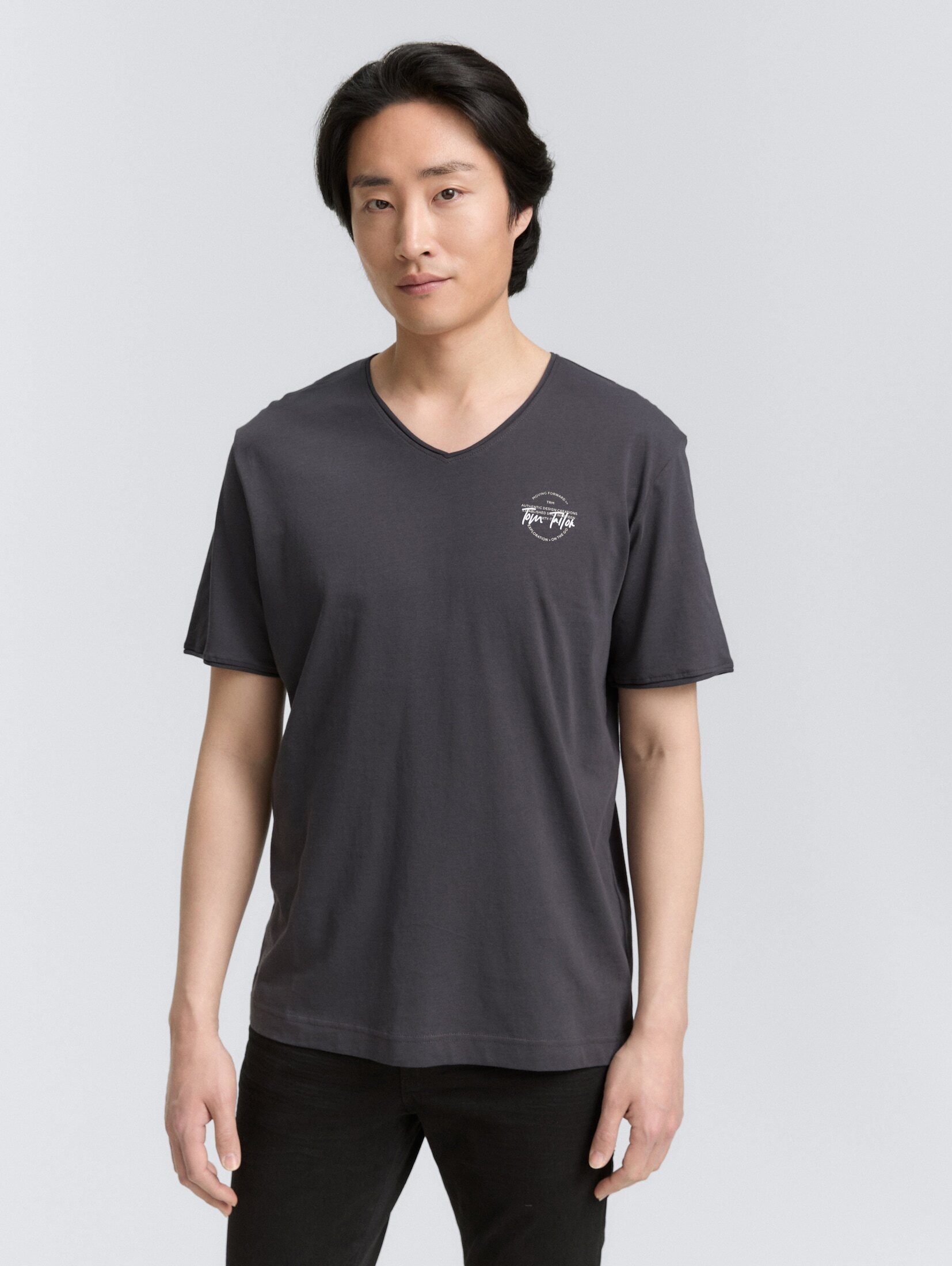 TOM TAILOR T-Shirt T-Shirt mit V-Ausschnitt günstig online kaufen