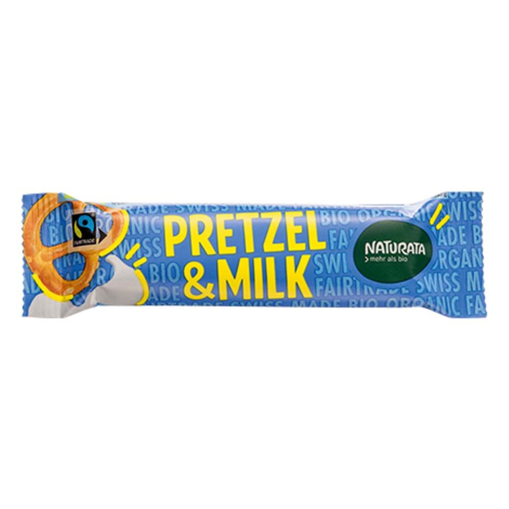 Naturata Süßigkeit Schokoriegel - Pretzel & Milk 33g 2er Pack
