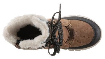 Geox J Flexpyper Girl Winterboots mit Schnürung und Reißverschluss