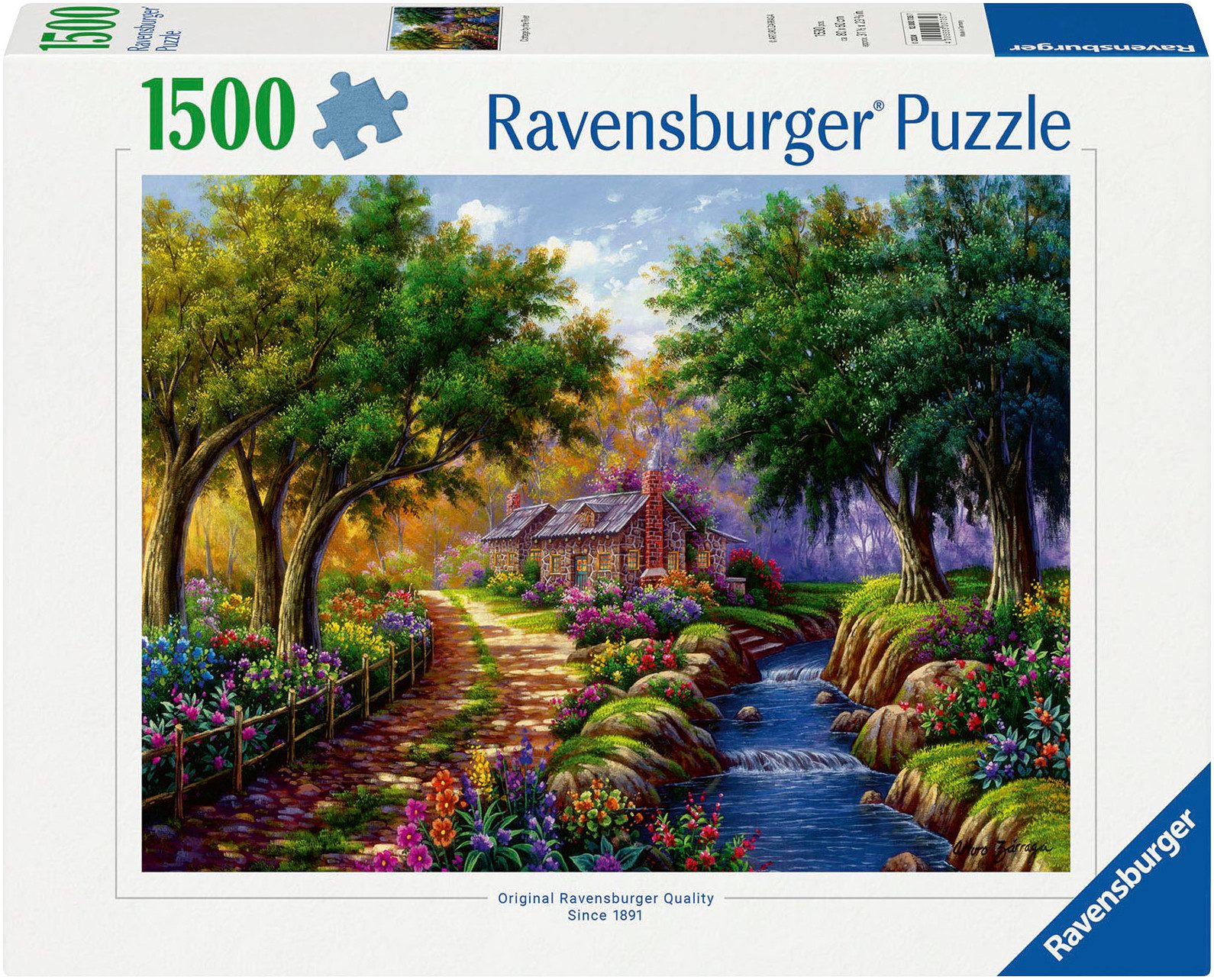 Ravensburger Puzzle Cottage am Fluß, 1500 Puzzleteile, Made in Germany günstig online kaufen