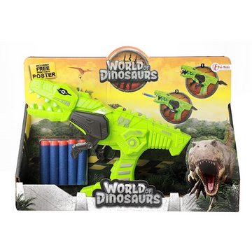 Toi-Toys Blaster Dinopistole mit 5 Schaumstoffkugeln Blaster