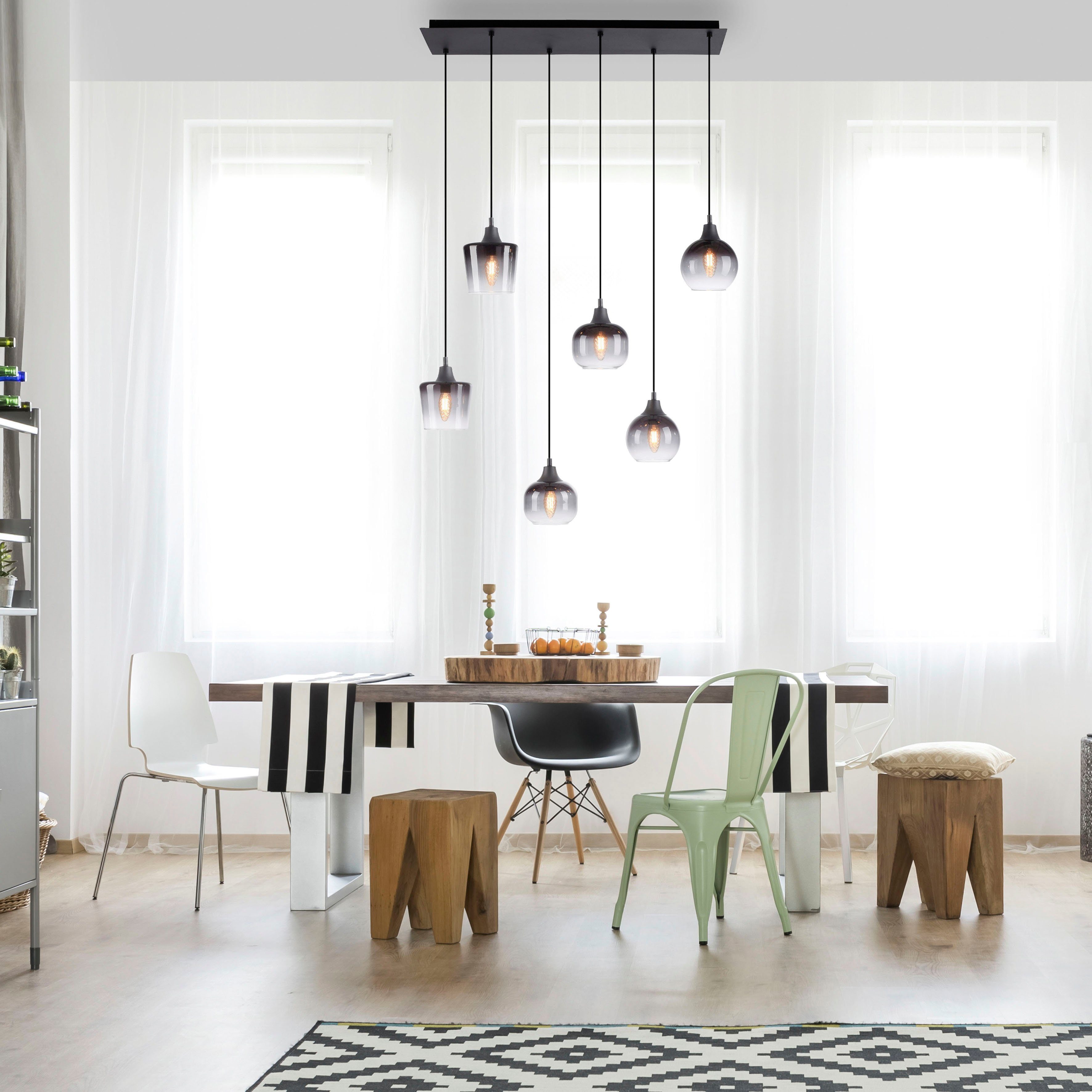 JUST LIGHT Pendelleuchte ZEA, ohne Leuchtmittel günstig online kaufen