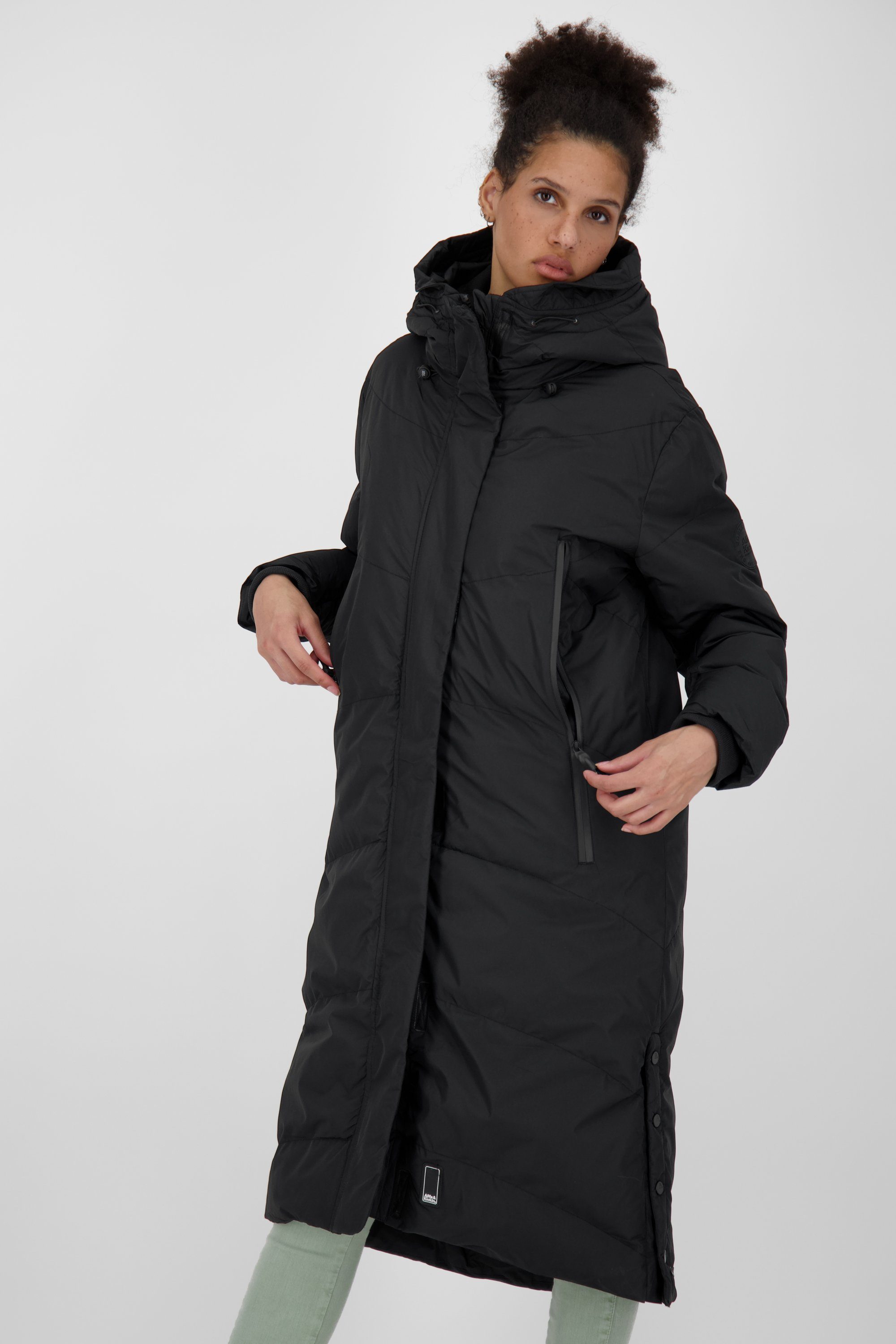 Kickin Winterjacke, Alife gefütterte Damen JunaAK A Jacke & Winterjacke Coat moonless