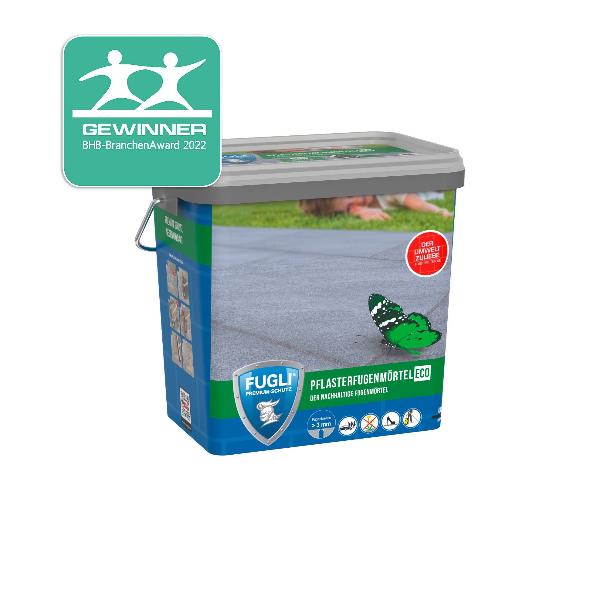 FUGLI® Fugenmörtel Pflasterfugenmörtel Eco, 12,50 kg, Ökologischer