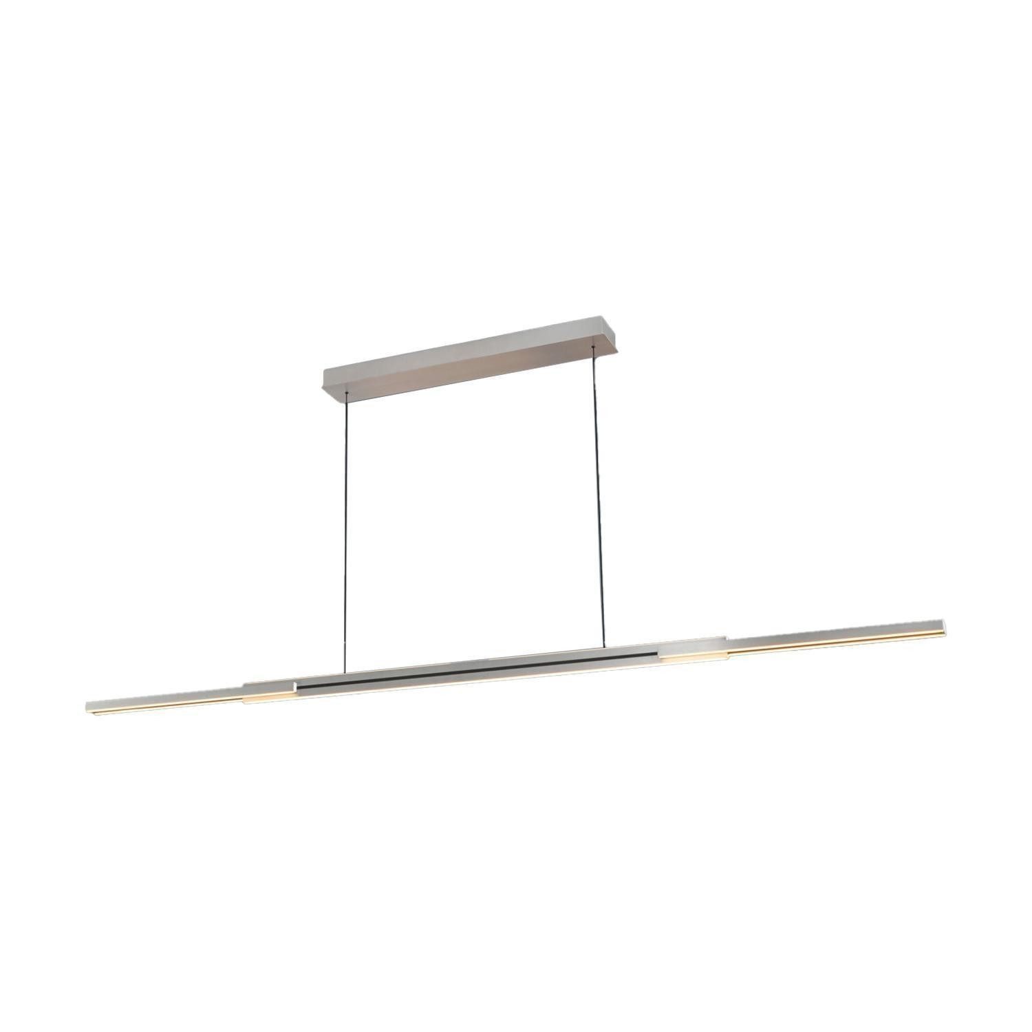 LED Pendelleuchte WHIPPY, 6-flammig, Aluminiumfarben, Metall, Anpassung der Farbtemperatur, Dimmfunktion, LED fest integriert, Extra-Warmweiß, Neutralweiß, Breiten- und Höhenverstellbar, B 120 x H 150 cm