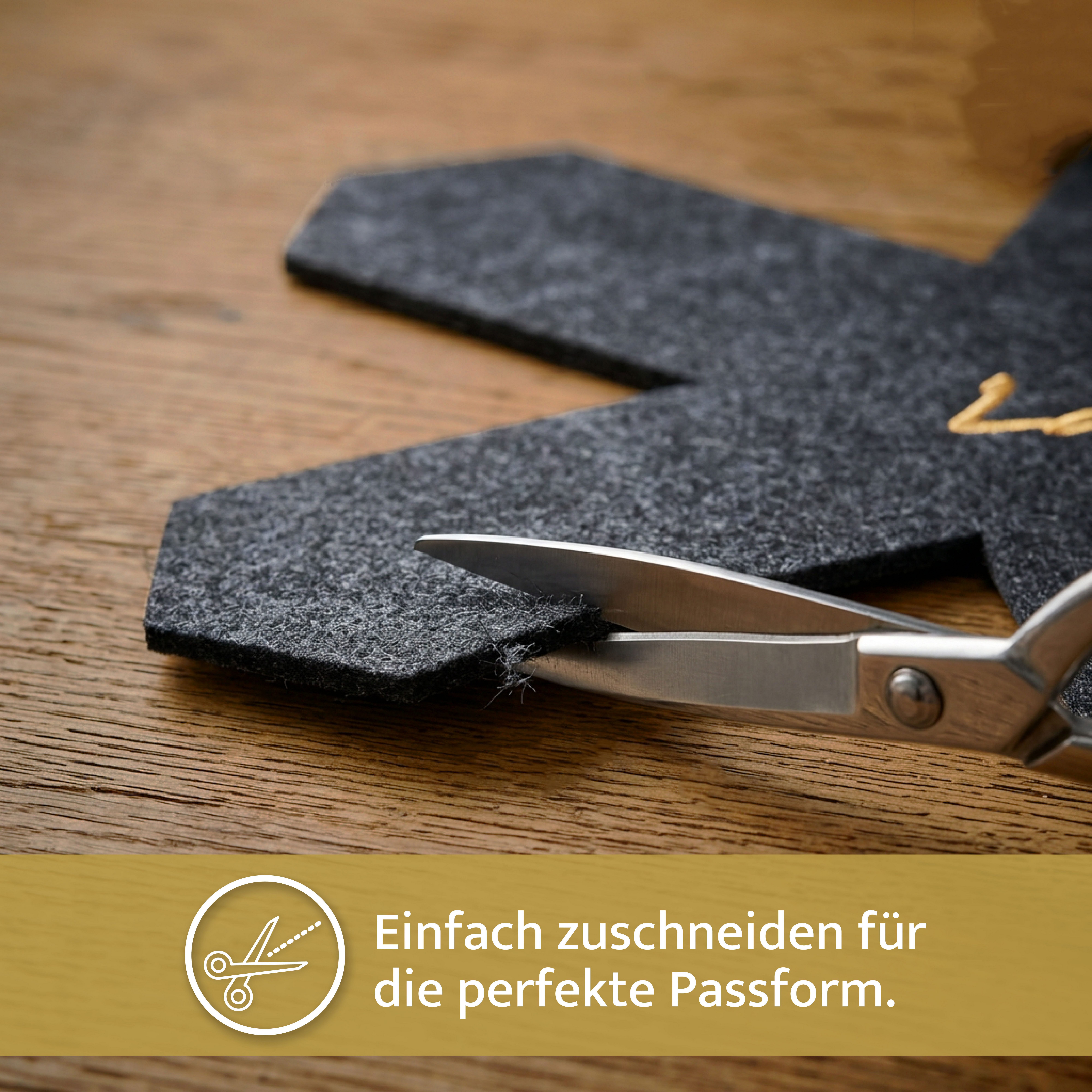 Lavea Pfannenschoner Topfschoner 5er & 10er-Set aus Filz – Dunkelgrau, 38 cm, 3 mm Dicke, Zubehör für alle Töpfe oder Pfannen geeignet, 5-tlg., Topfuntersetzer  – Bild 5 von 5