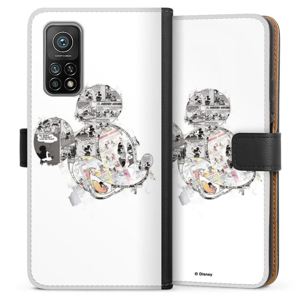 DeinDesign Handyhülle Mickey Mouse Offizielles Lizenzprodukt Disney Mickey Mouse - Collage, Xiaomi Mi 10T Pro 5G Hülle Handy Flip Case Wallet Cover