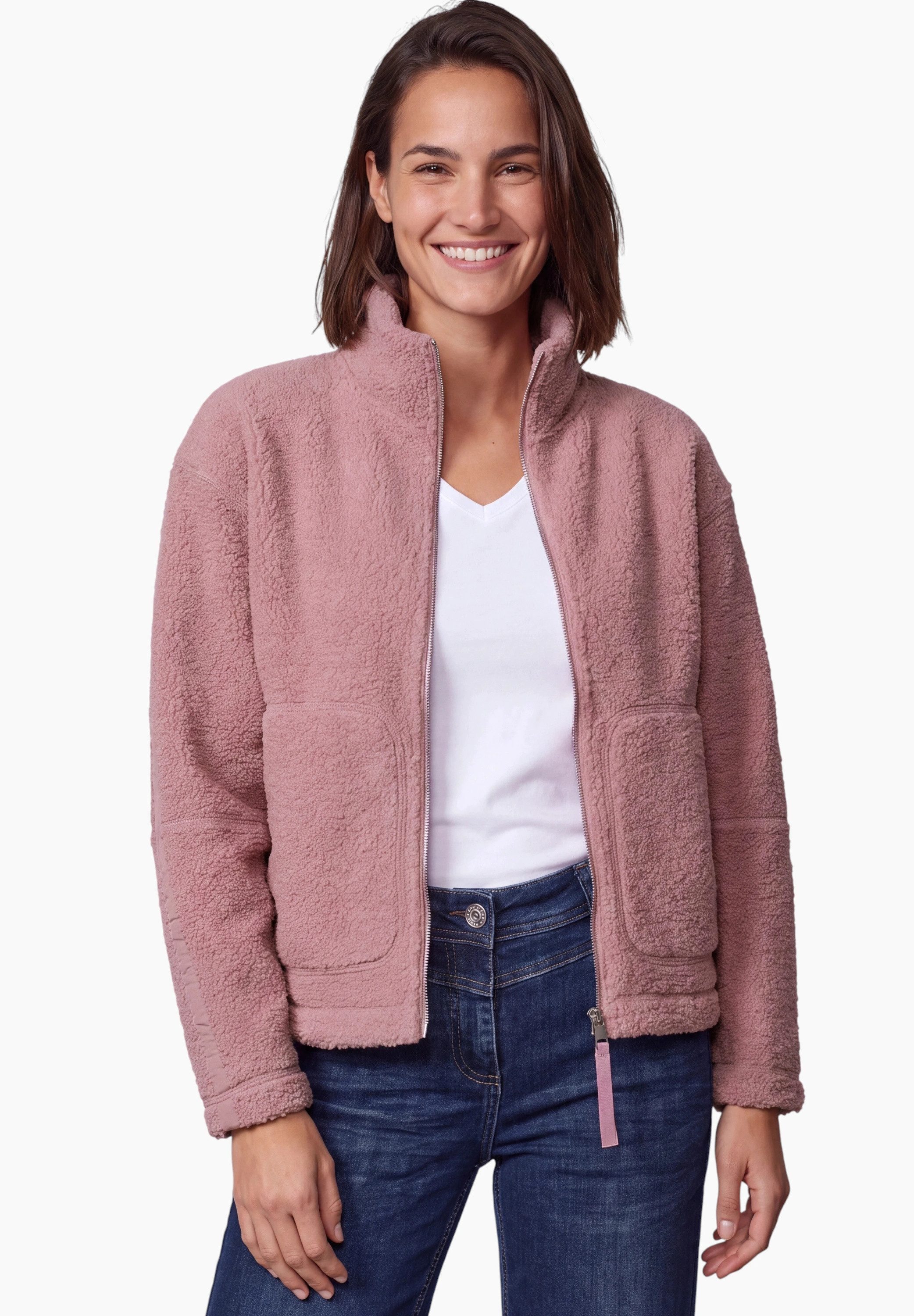 CECIL Sweatjacke mit Stehkragen