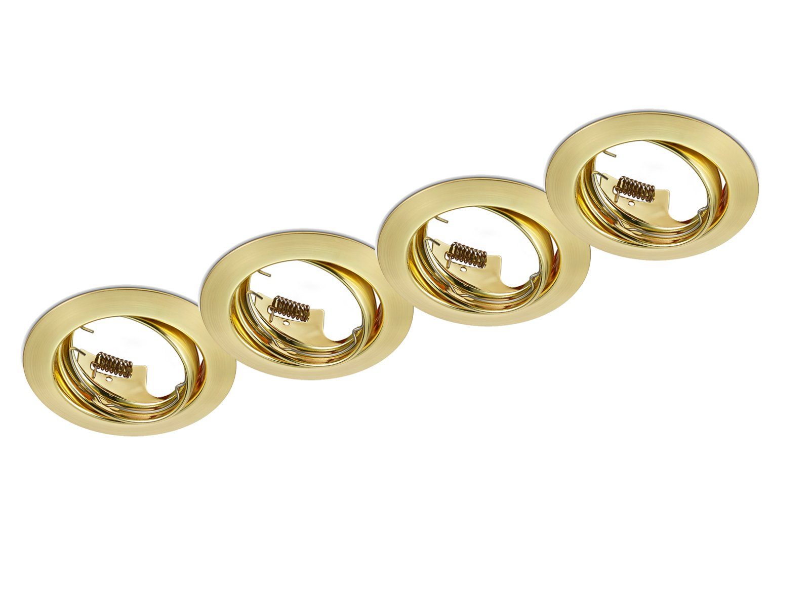 TRIO Leuchten Einbauleuchte, ohne Leuchtmittel, 4er Set runde Deckeneinbaul günstig online kaufen