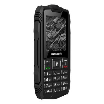 Hammer ROCK 2G, 2,4" Display, 1800 mAh, 32 MB Schwarz für Baustelle Handy