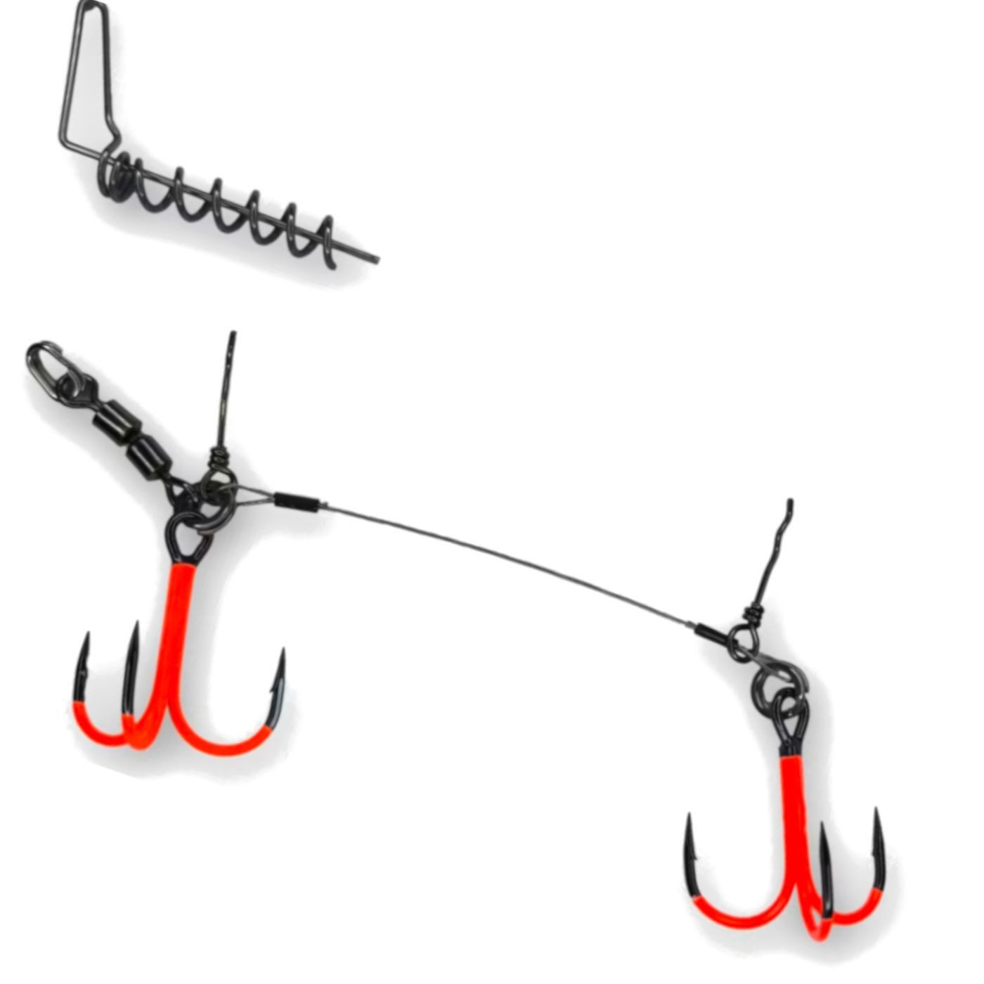 Pikecraft Drillingshaken Pikecraft Double Swivel Kit XL 2/0 -
