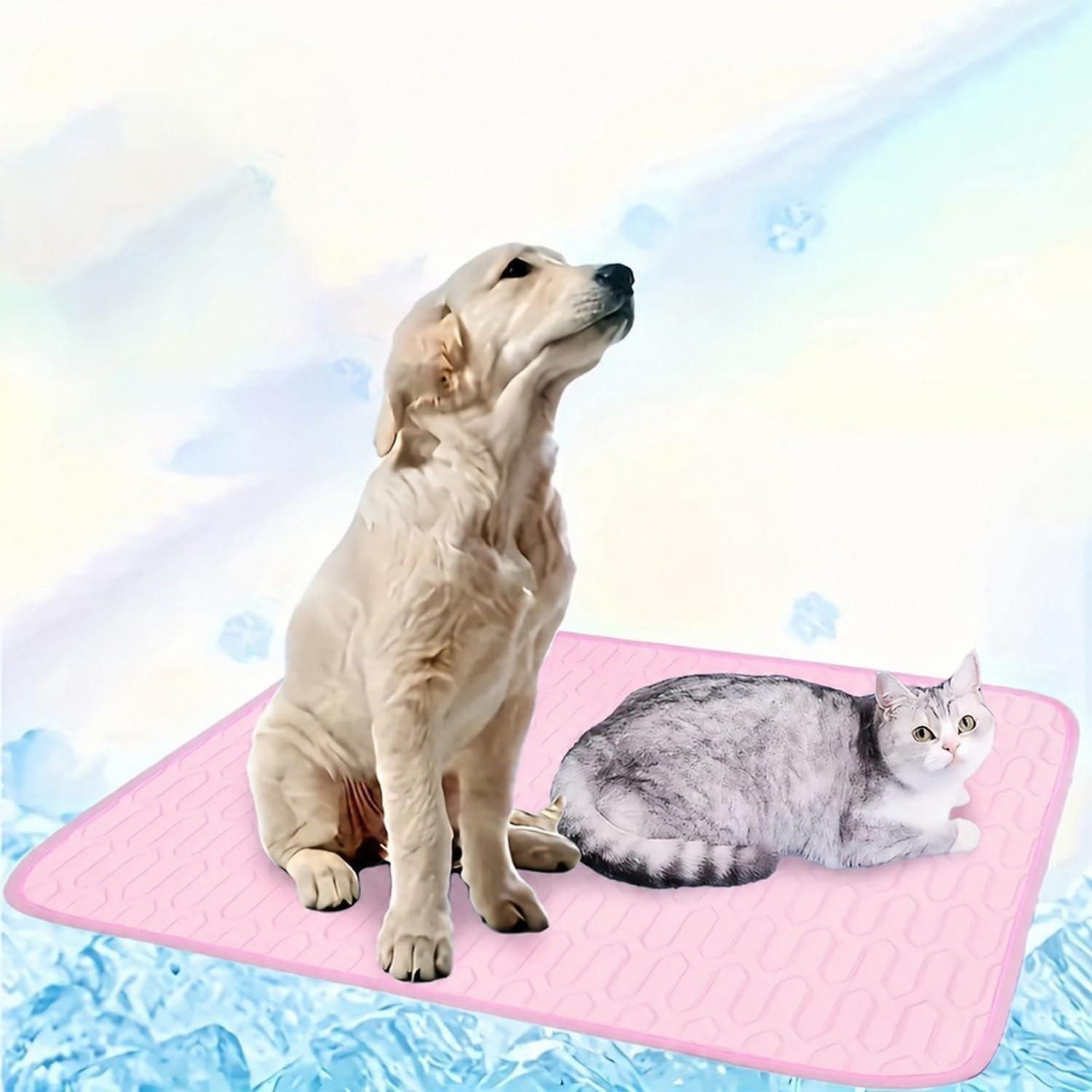 LuxusKollektion Hundematte Hundekühlmatte selbstkühlend Rosa 30x40cm