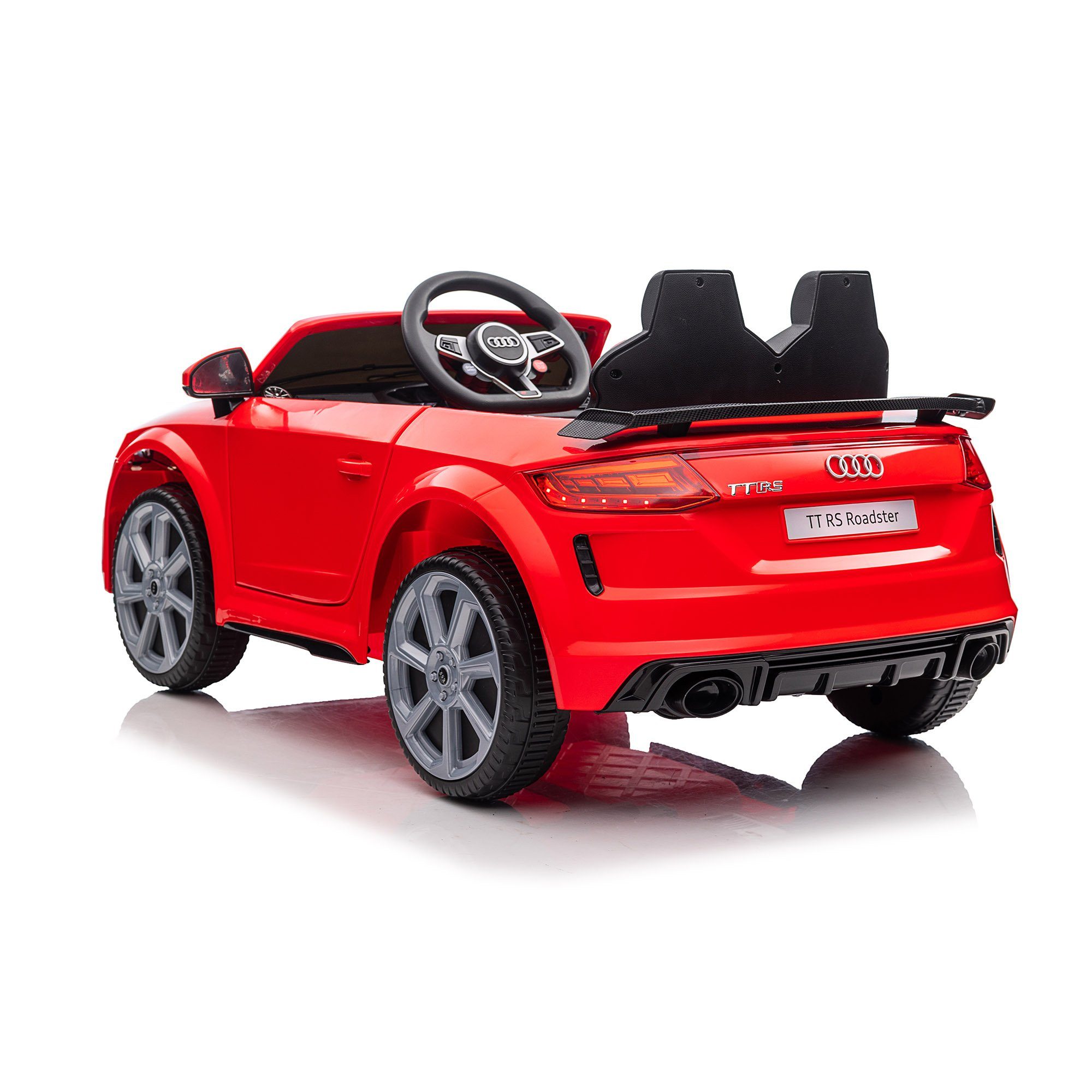 2.4G EXTSUD RS Hupe Elektro-Kinderauto von km/h Audi LED-Licht Elektroauto Jahren Kinder 3-6 2×30W mit rot Bluetooth 3-5 Musik Kinder 12V Motor TT Fernbedienung,