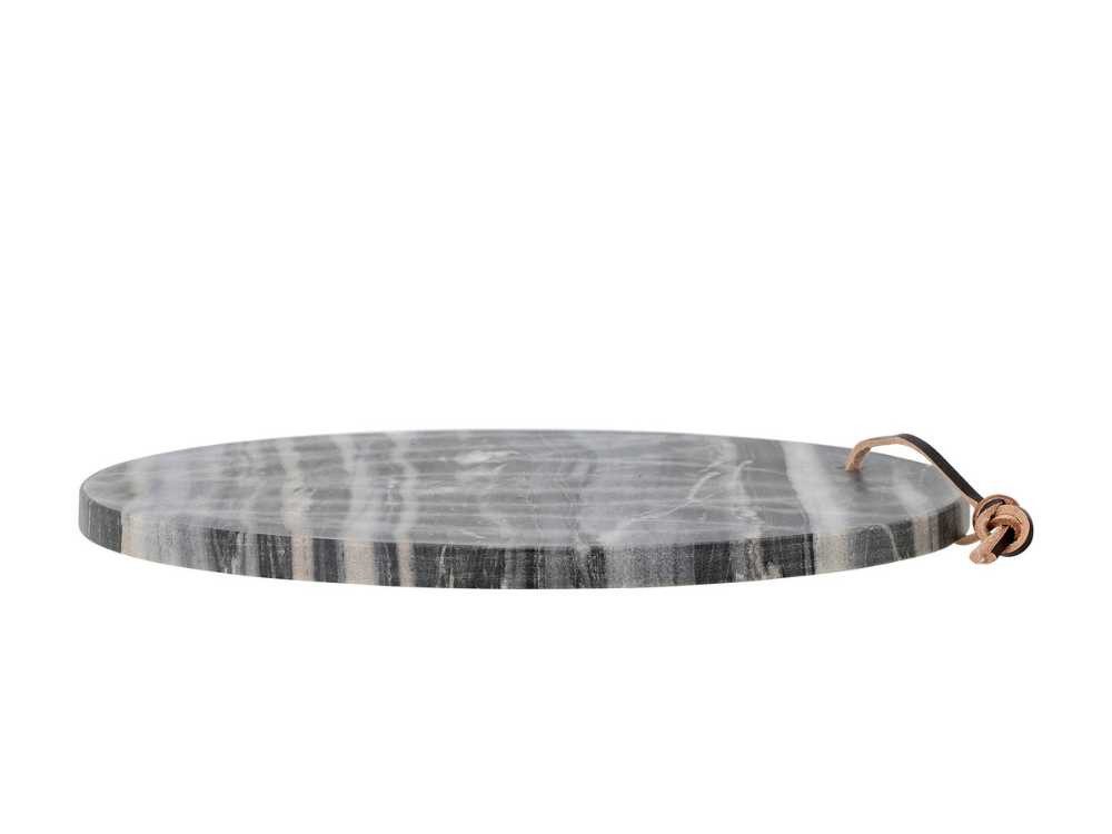 Bloomingville Schneidebrett Bloomingville Schneidebrett LEMONI Grau Marmor 30 cm, Marmor
