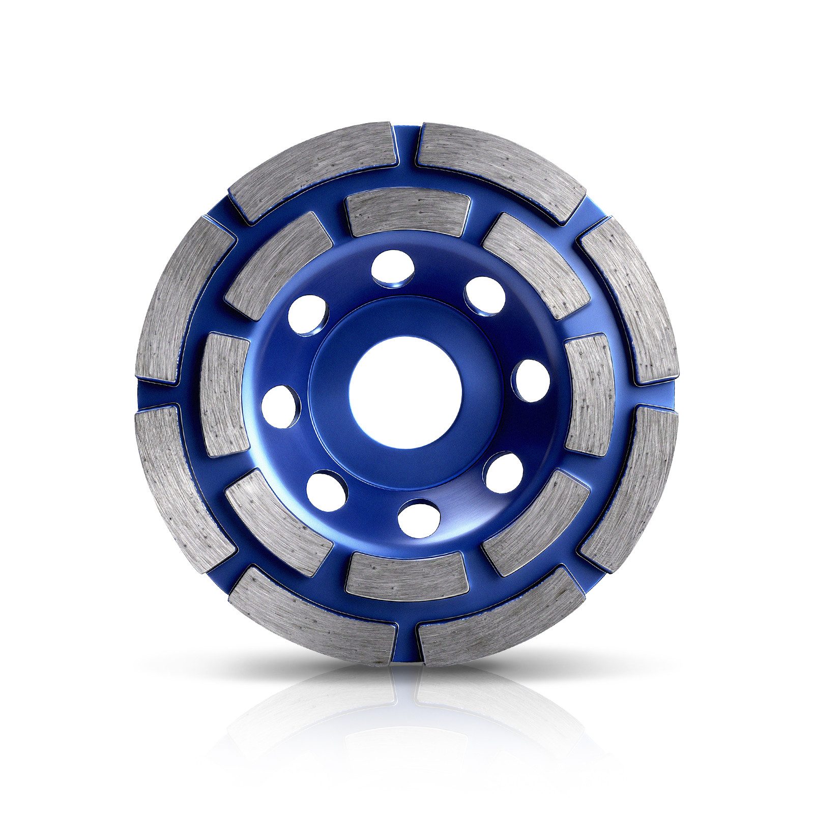 XERSEK Schleifscheibe Diamant-Schleiftopf für Winkelschleifer, Topfschleifer Max.12250 U/min, (Doppelreihig, Ø100x20mm Universelle Eignung für Schleifer 20mm Bohrung), Diamantscheibe zur Beton Naturstein Fliesenkleber Granit Mauerwerk