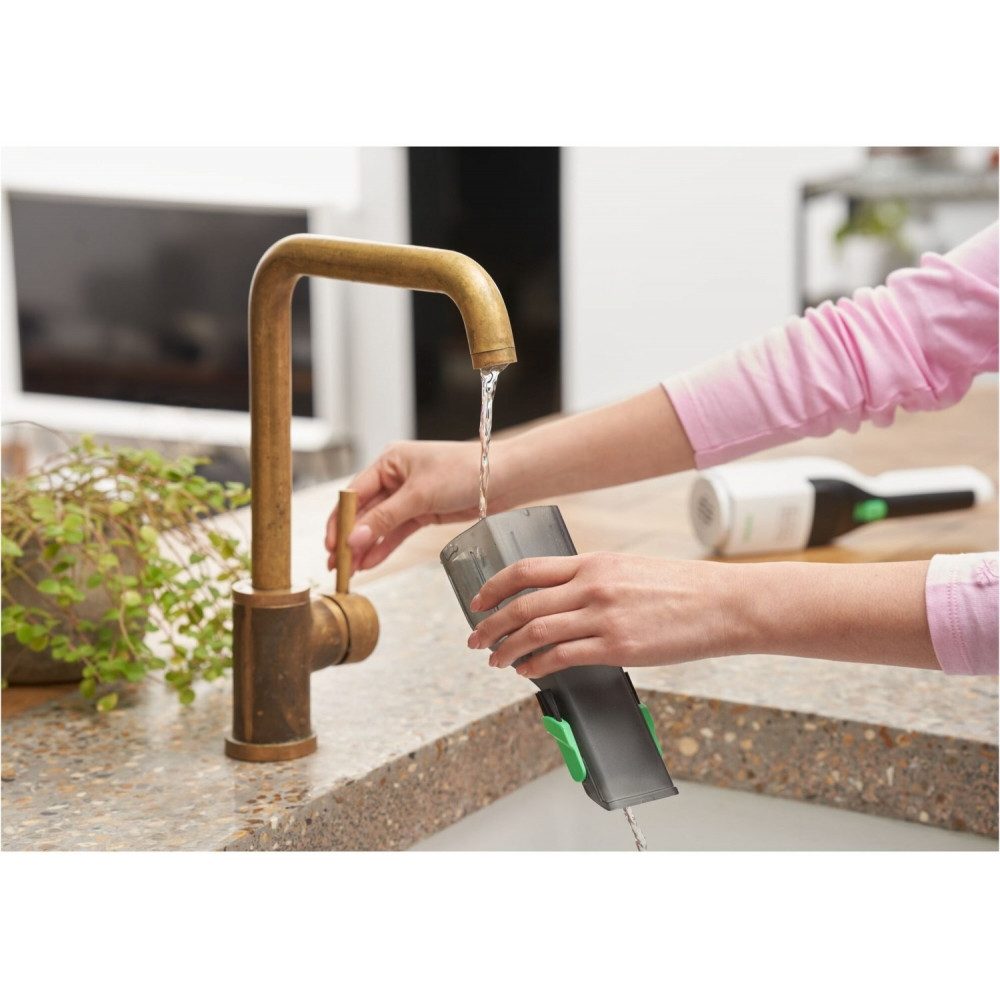 Stanley by Black & Decker Akku-Handstaubsauger Black & Decker REVHV8C Handstaubsauger - Nachhaltig., Ohne Beutel, Gehäuse aus 50% recyceltem Plastik