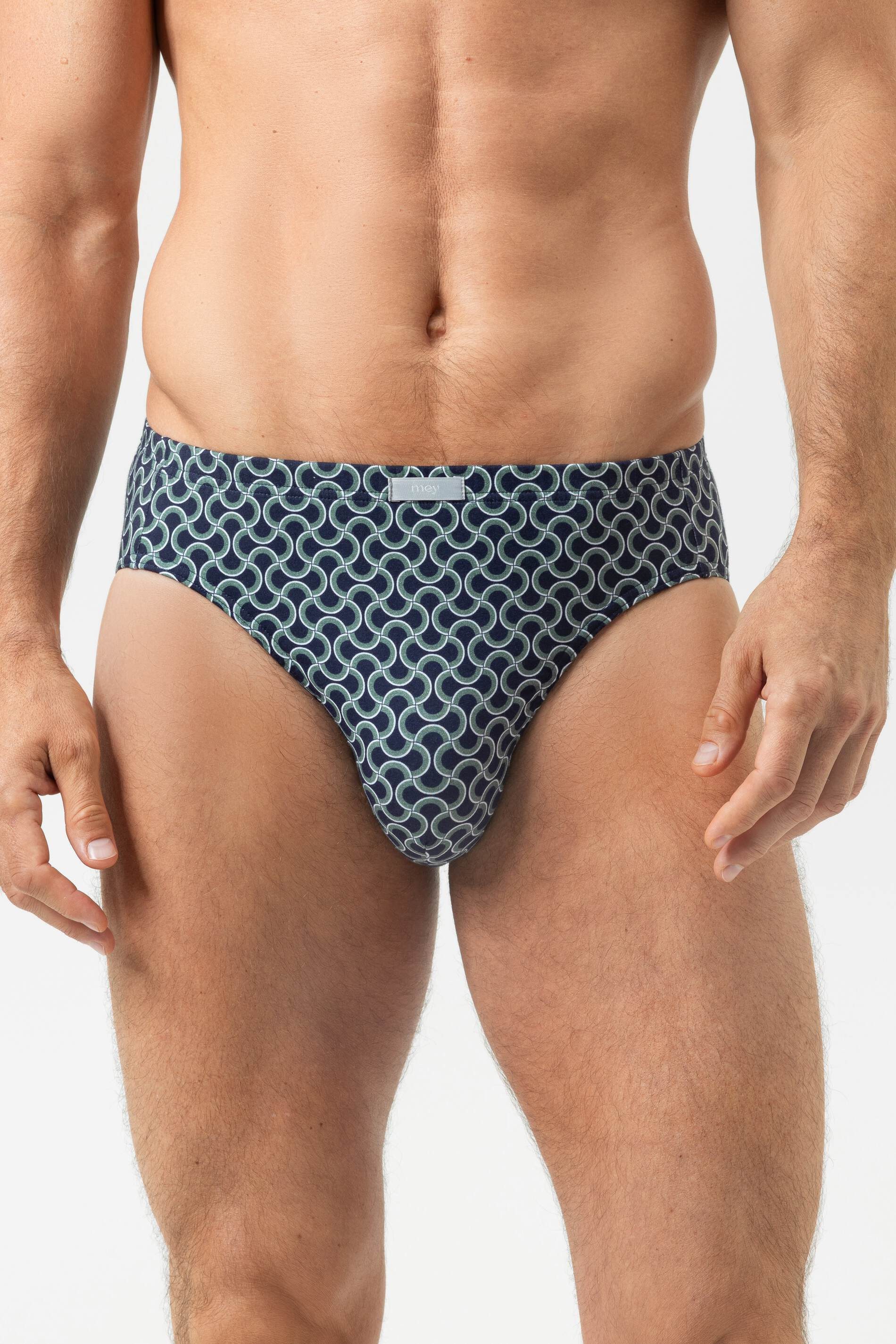 Mey Jazz-Pants Slips Mey male Jazz-Pants Serie Curves Minimal-Print (1-St., 1er-Pack) Klassischer Slip, Gemustert, Atmungsaktiv, Baumwoll-Mix