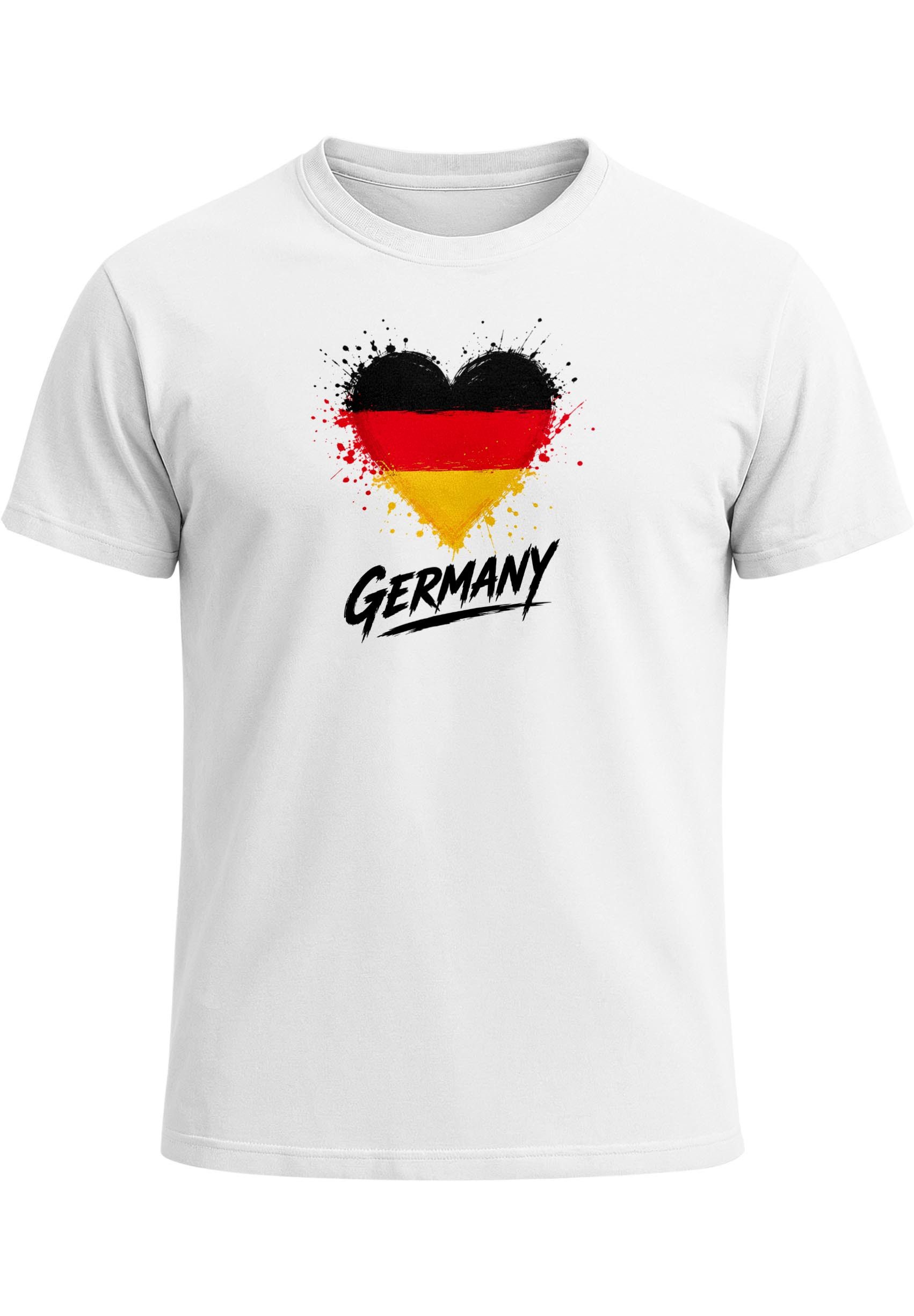 Print-Shirt Herren T-Shirt Deutschland Fußball WM-Shirt 2026 Fanshirt Trikot