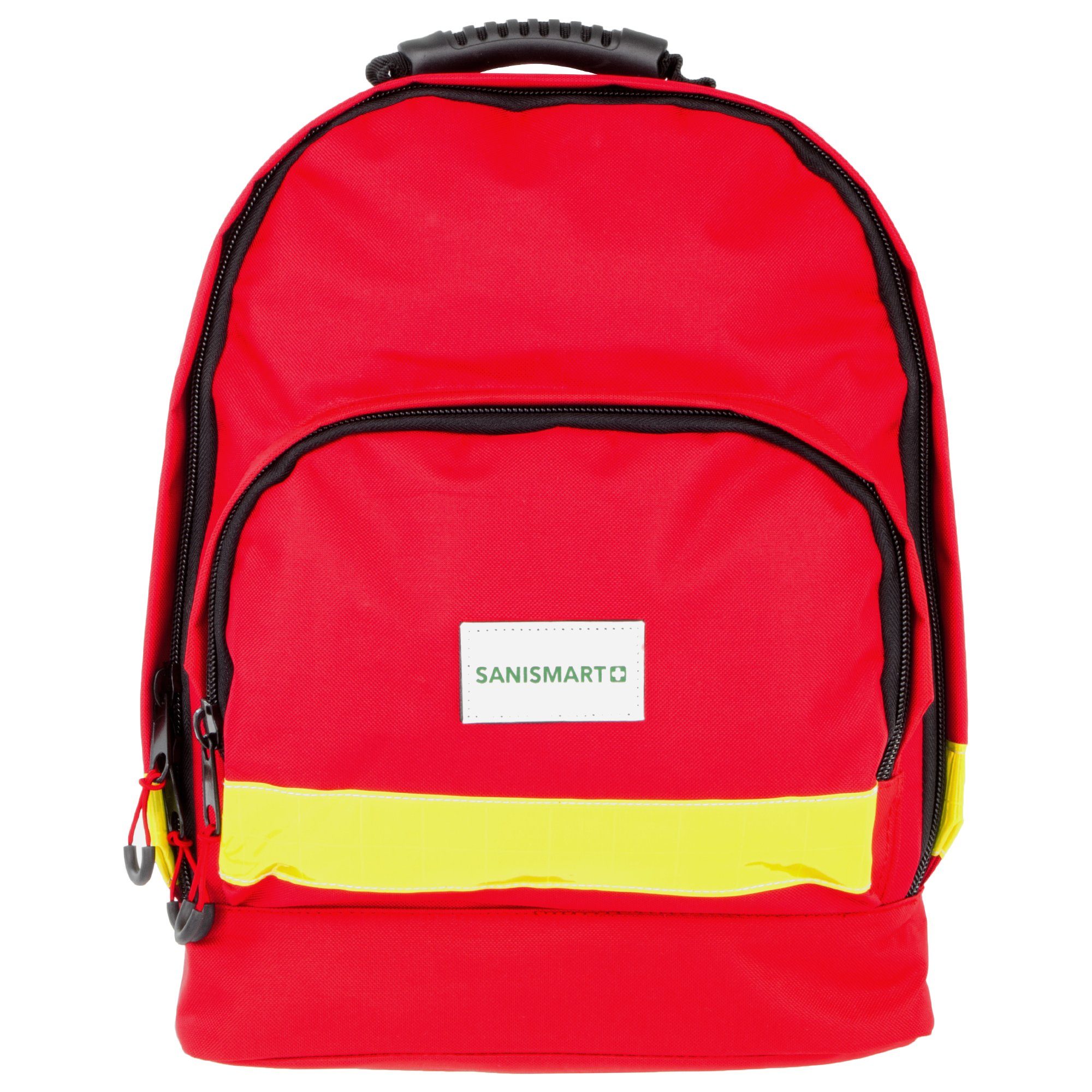 SANISMART Arzttasche Notfallrucksack MEDICUS S Rot Nylon 45 x 35 x 15 cm + 3 Modultaschen