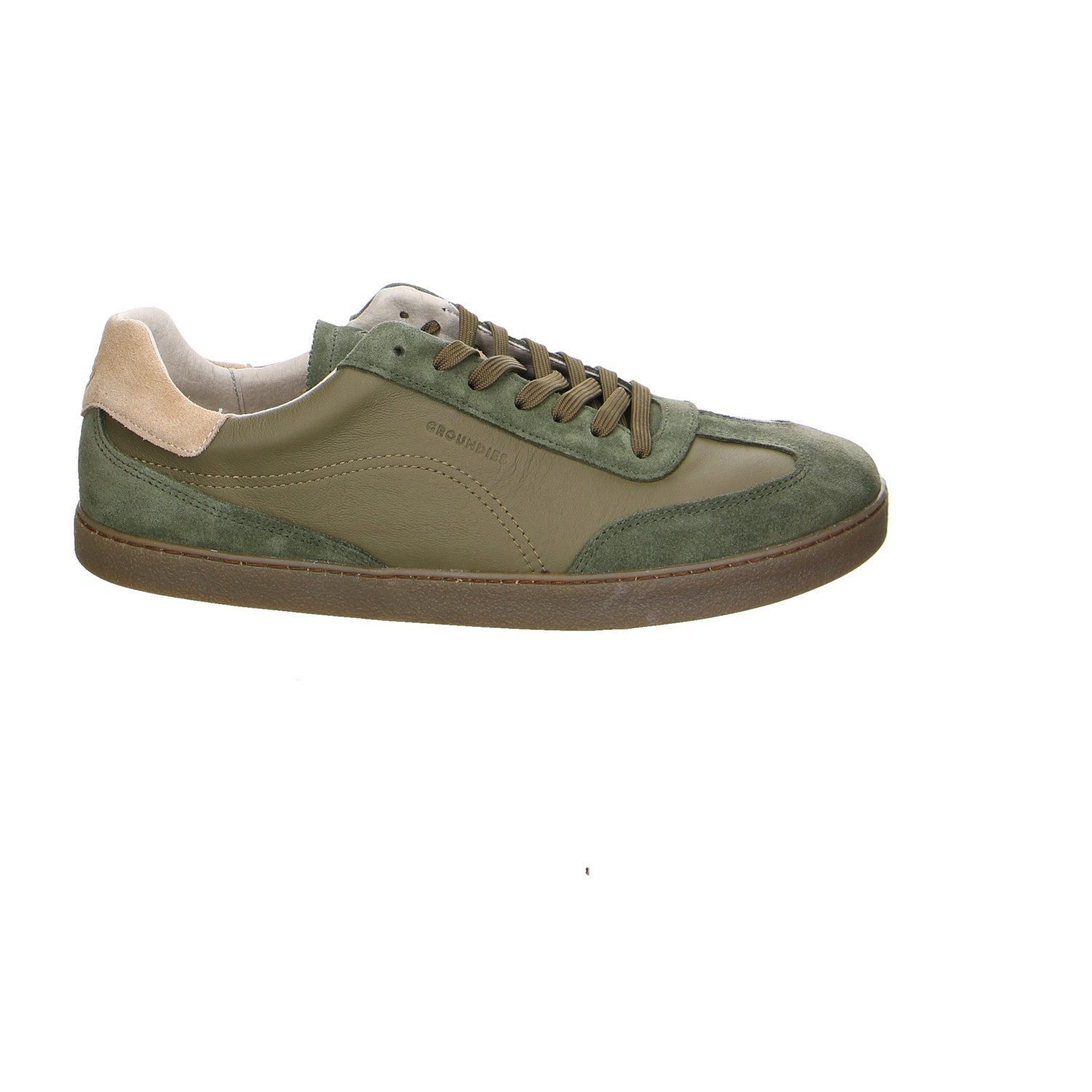 GROUNDIES 30 Panama Velour Schnürschuhe grün Schnürschuh