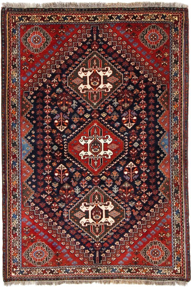 Orientteppich Ghashghai Antik 108x158 Handgeknüpfter Orientteppich / Perserteppich, Nain Trading, rechteckig, Höhe: 12 mm