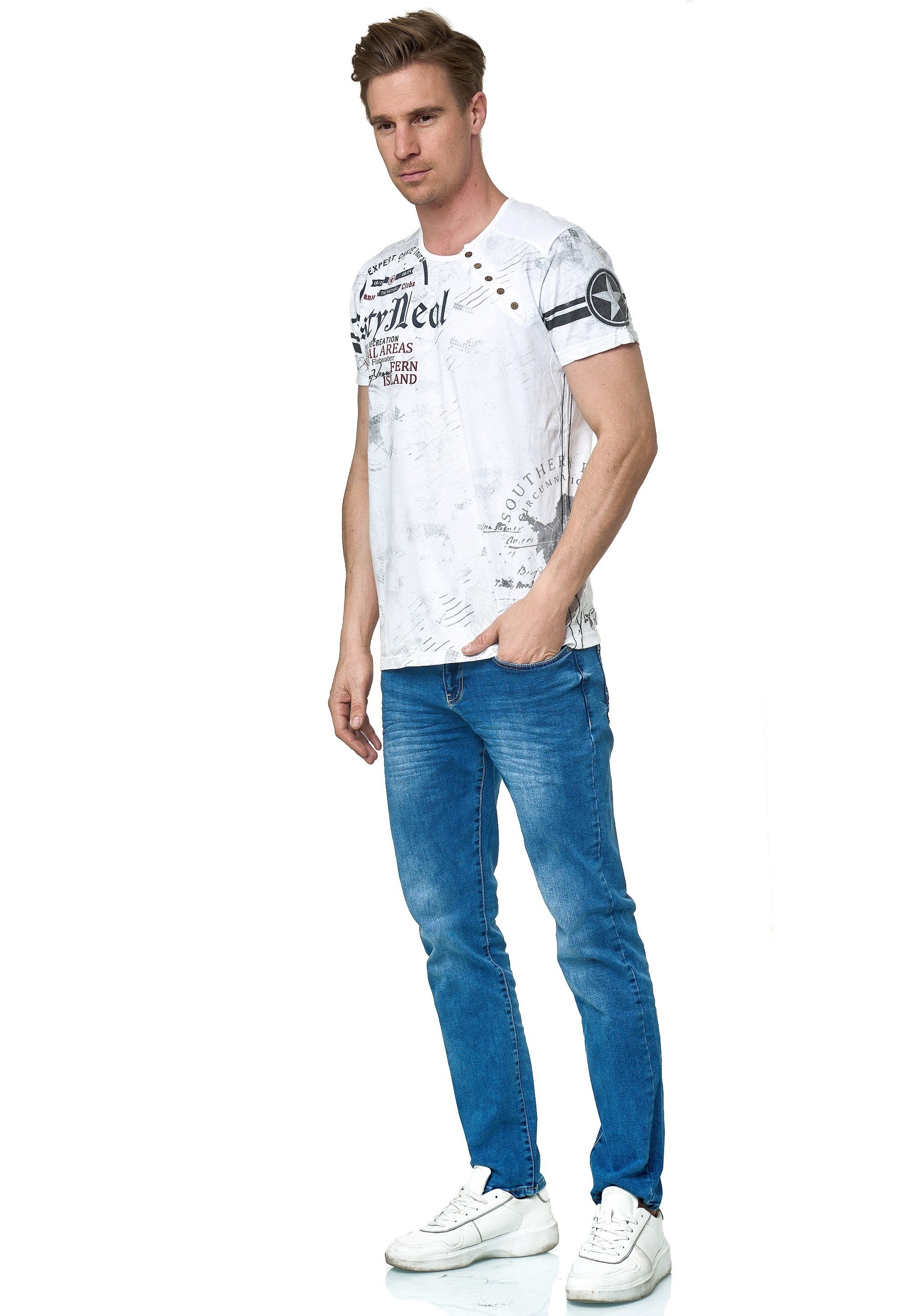 Rusty Neal T-Shirt, mit coolem Logo-Print günstig online kaufen